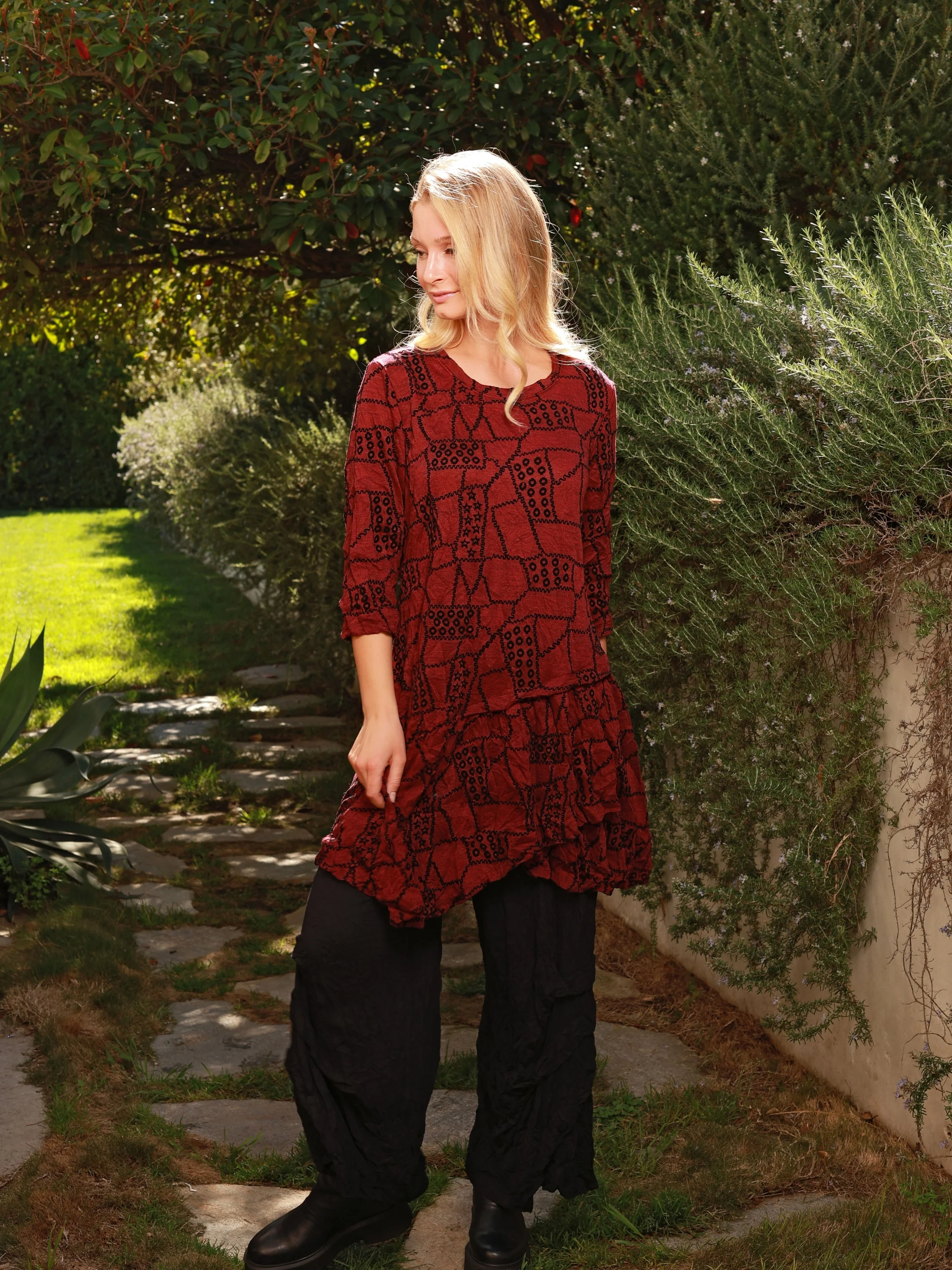 Ashton Dress in Rouge
