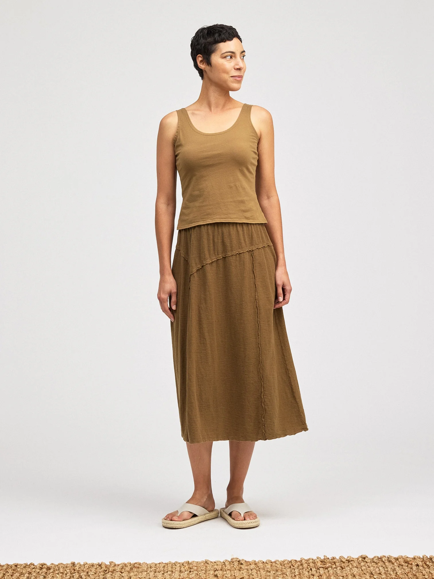 Asym Skirt in Coconut
