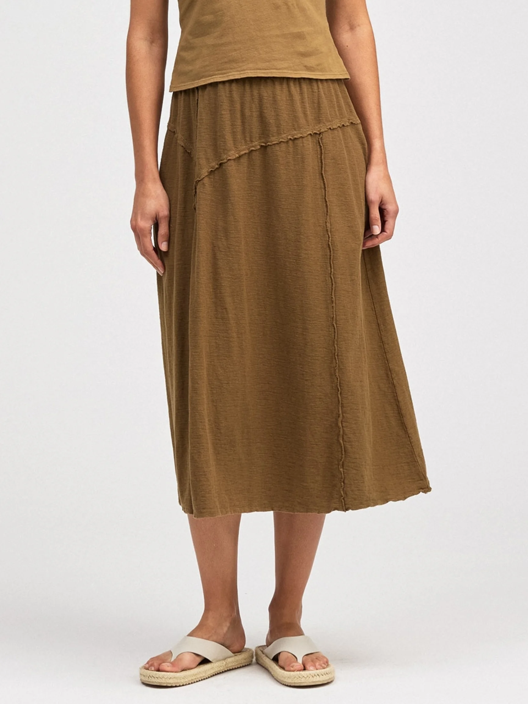 Asym Skirt in Coconut