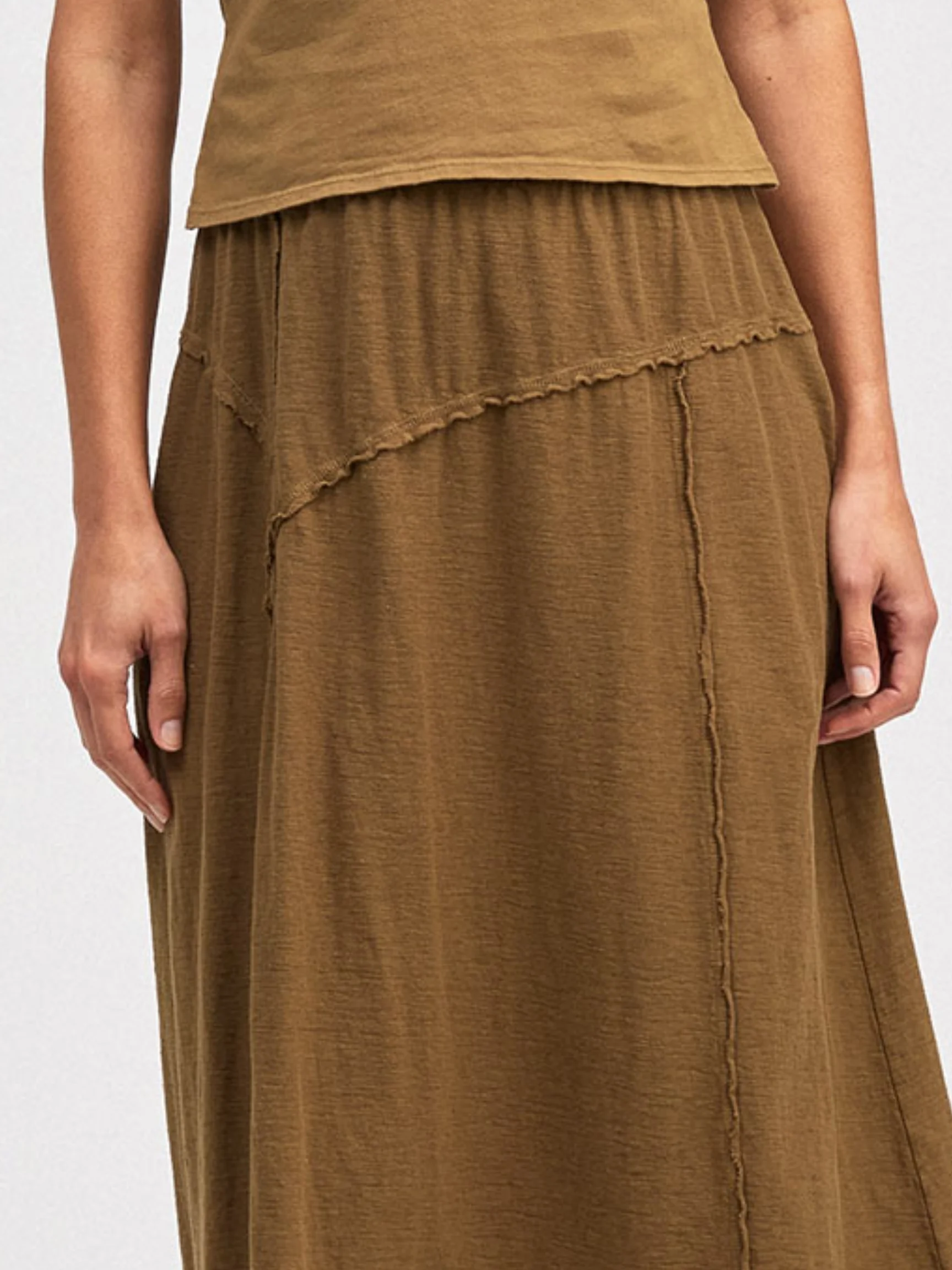 Asym Skirt in Coconut
