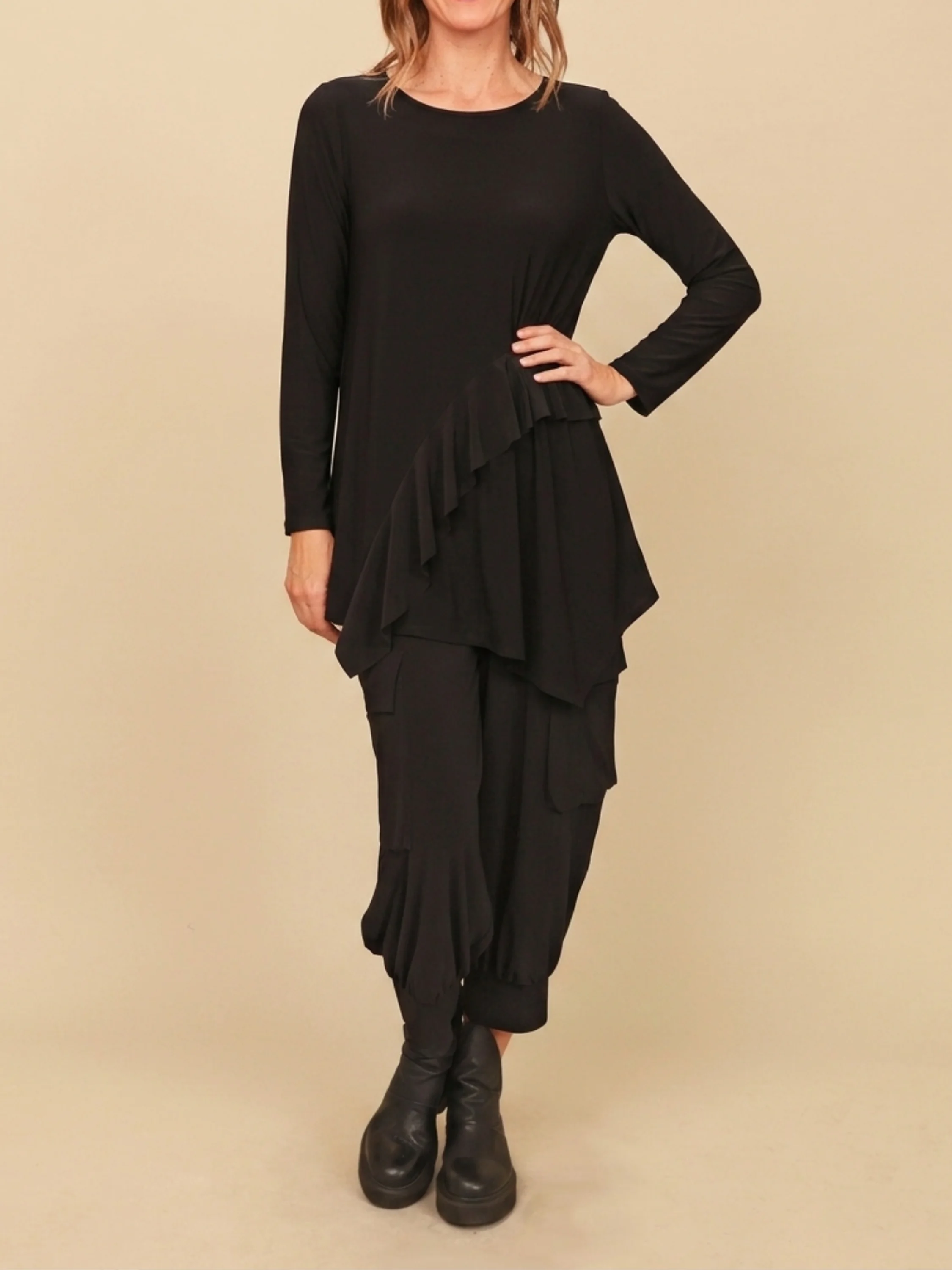 Athena Tunic in Black