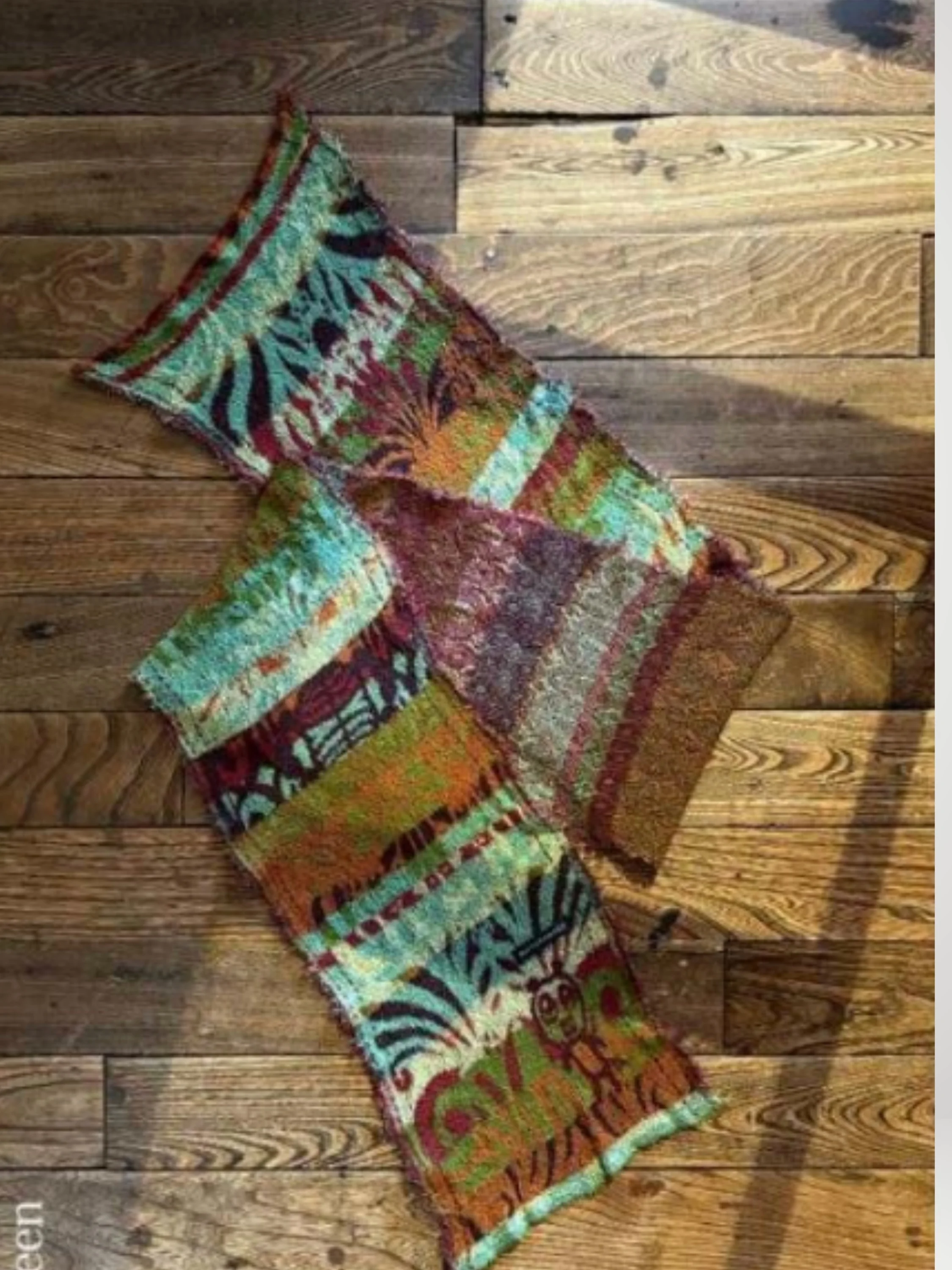 Autumn Mosaic Scarf in Green