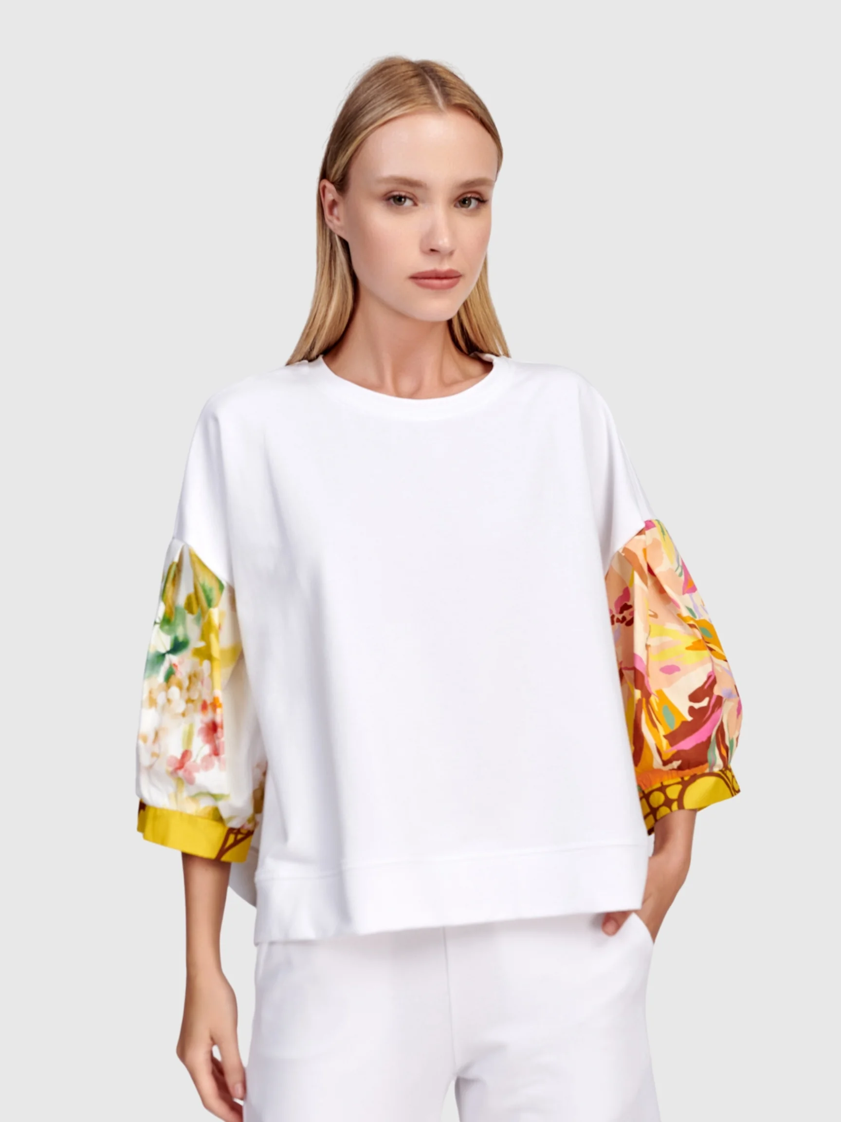 Balloon Sleeve Top in Mix