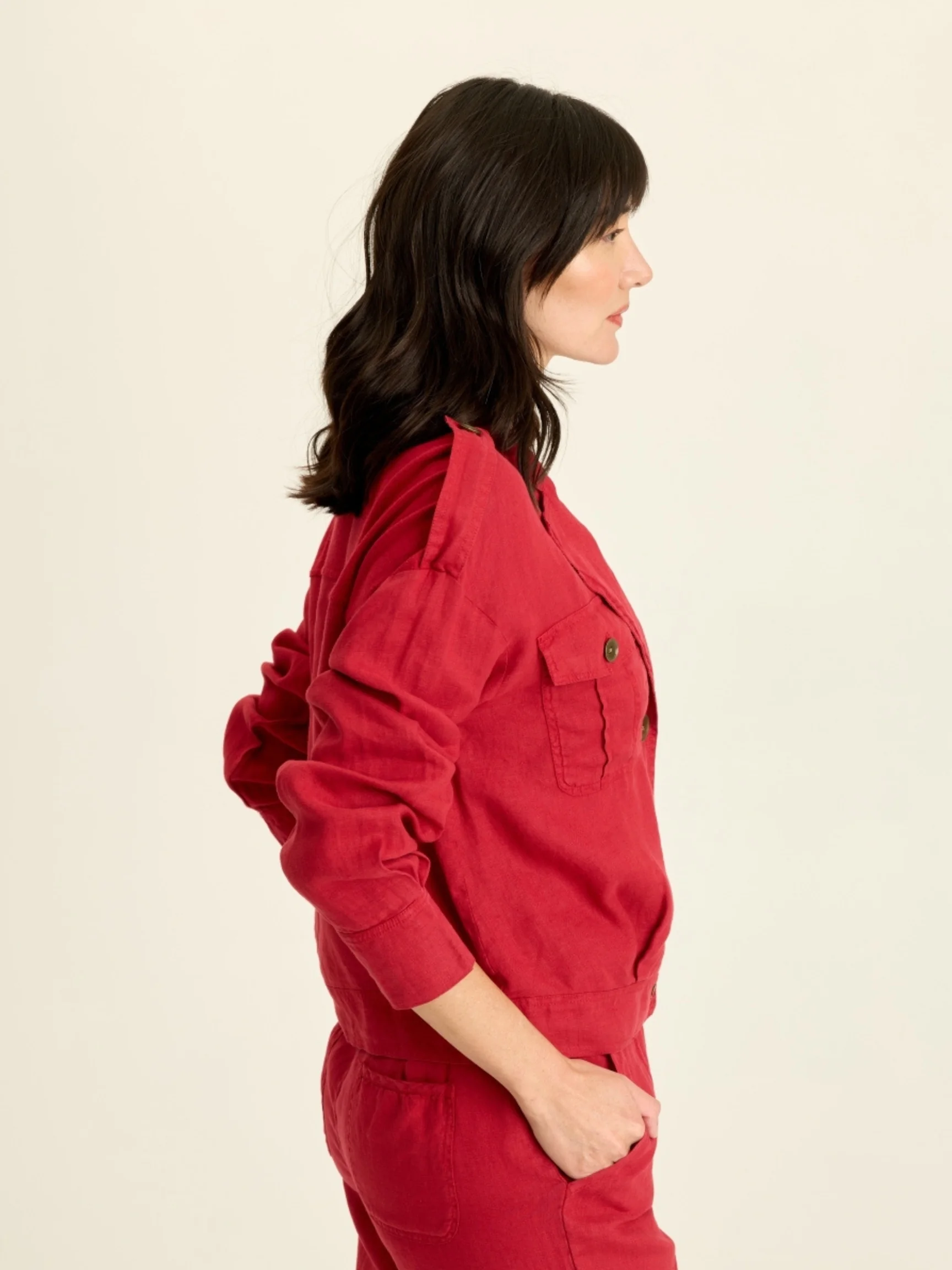 Baltazar Jacket in Red Garnet