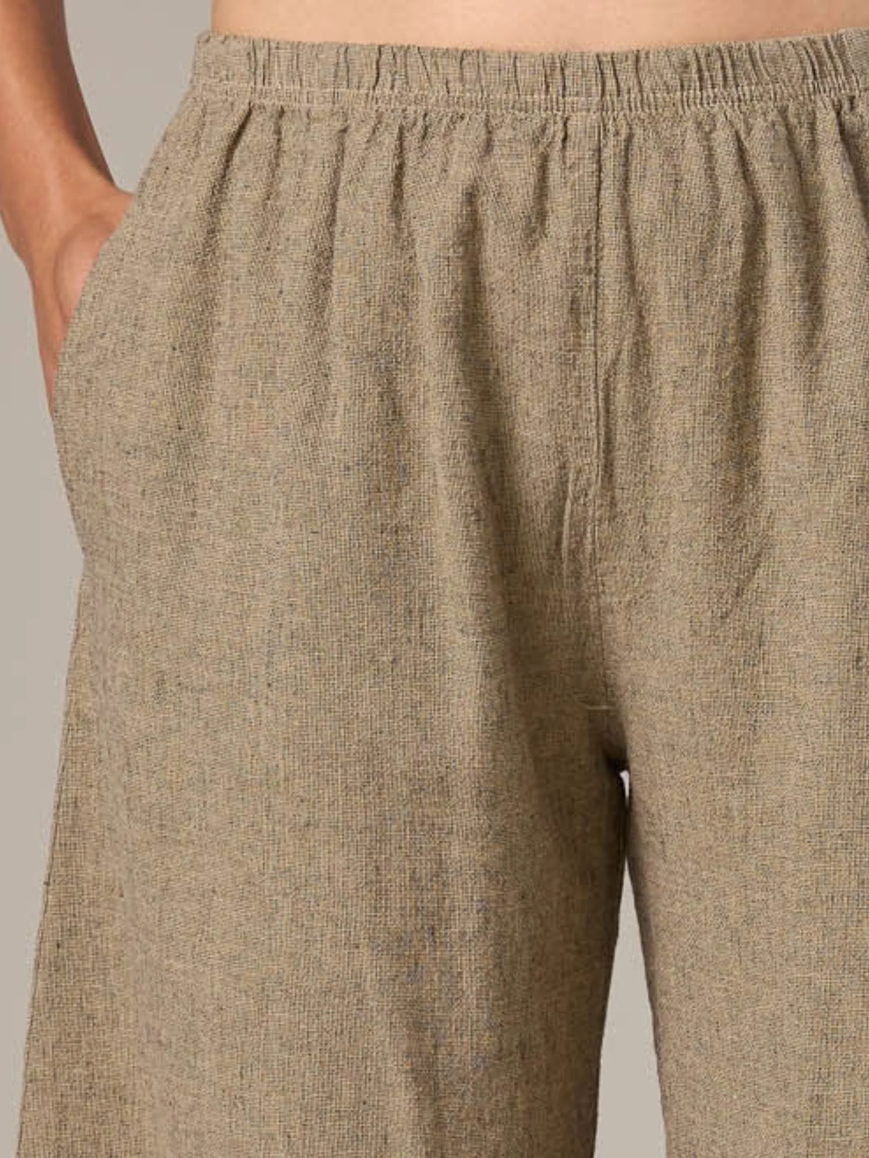 Barrel Crop Pant in Bark