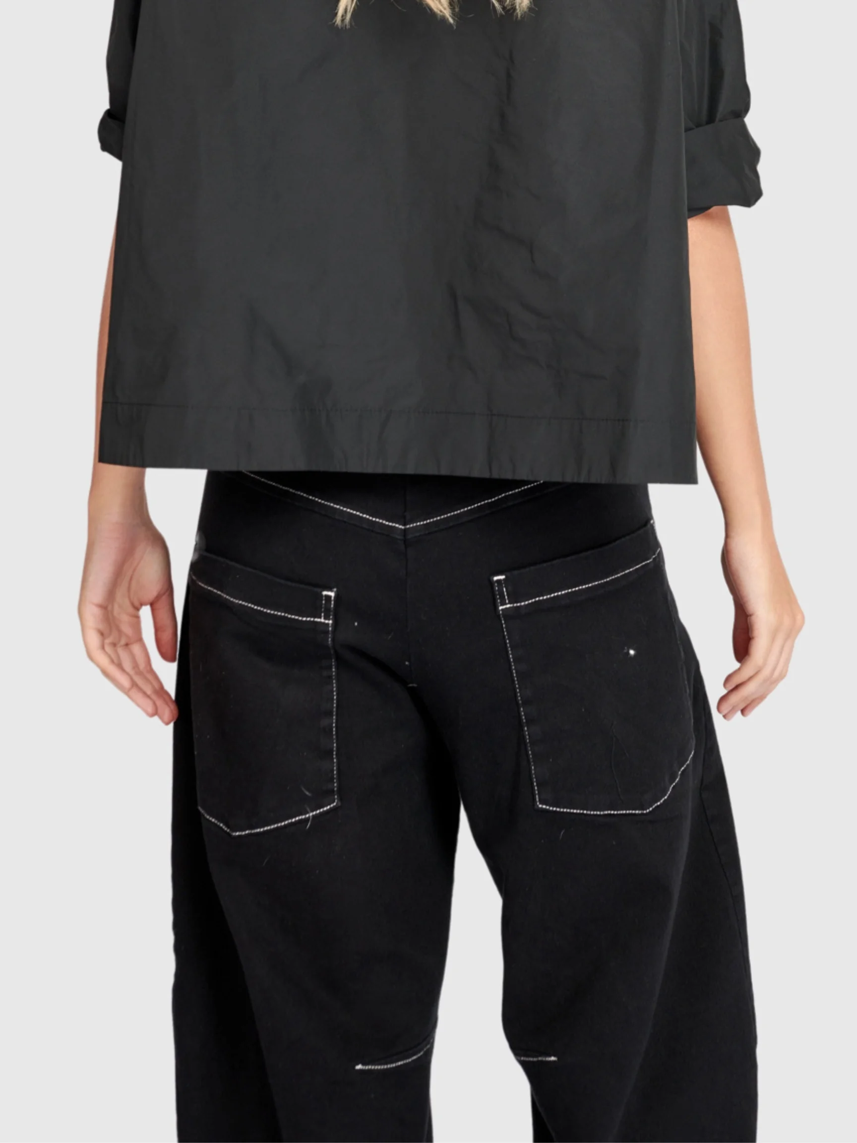 Barrel Pant in Black