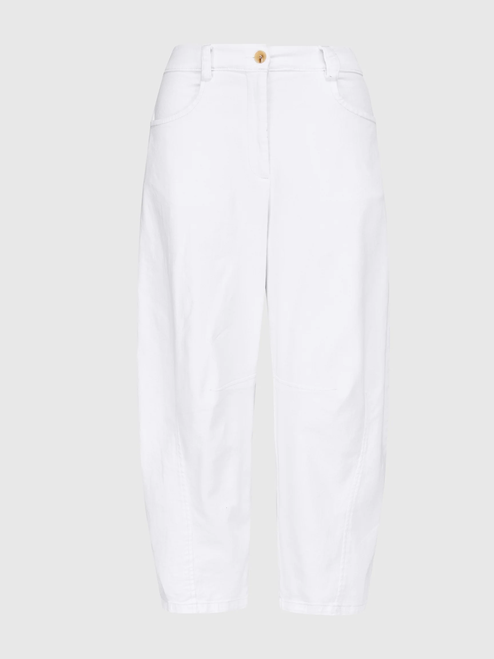 Barrel Pant in White