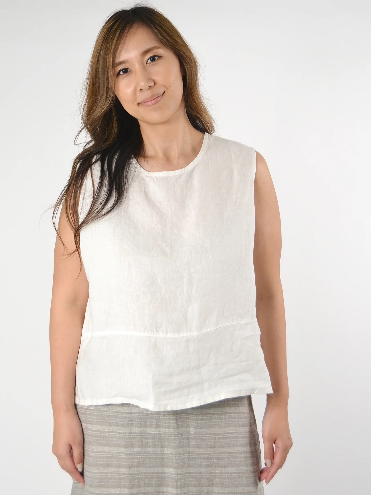 Basic Tank in Cream