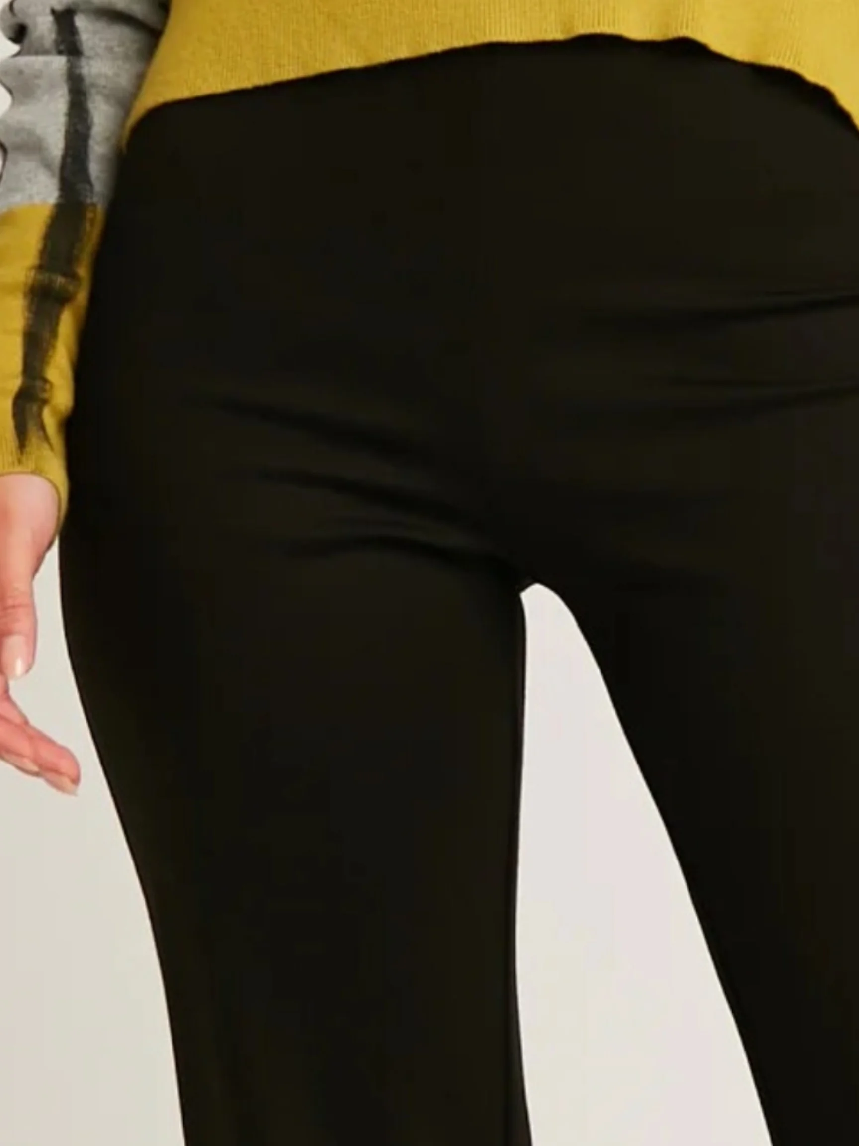 Bell Bottom Pants in Black