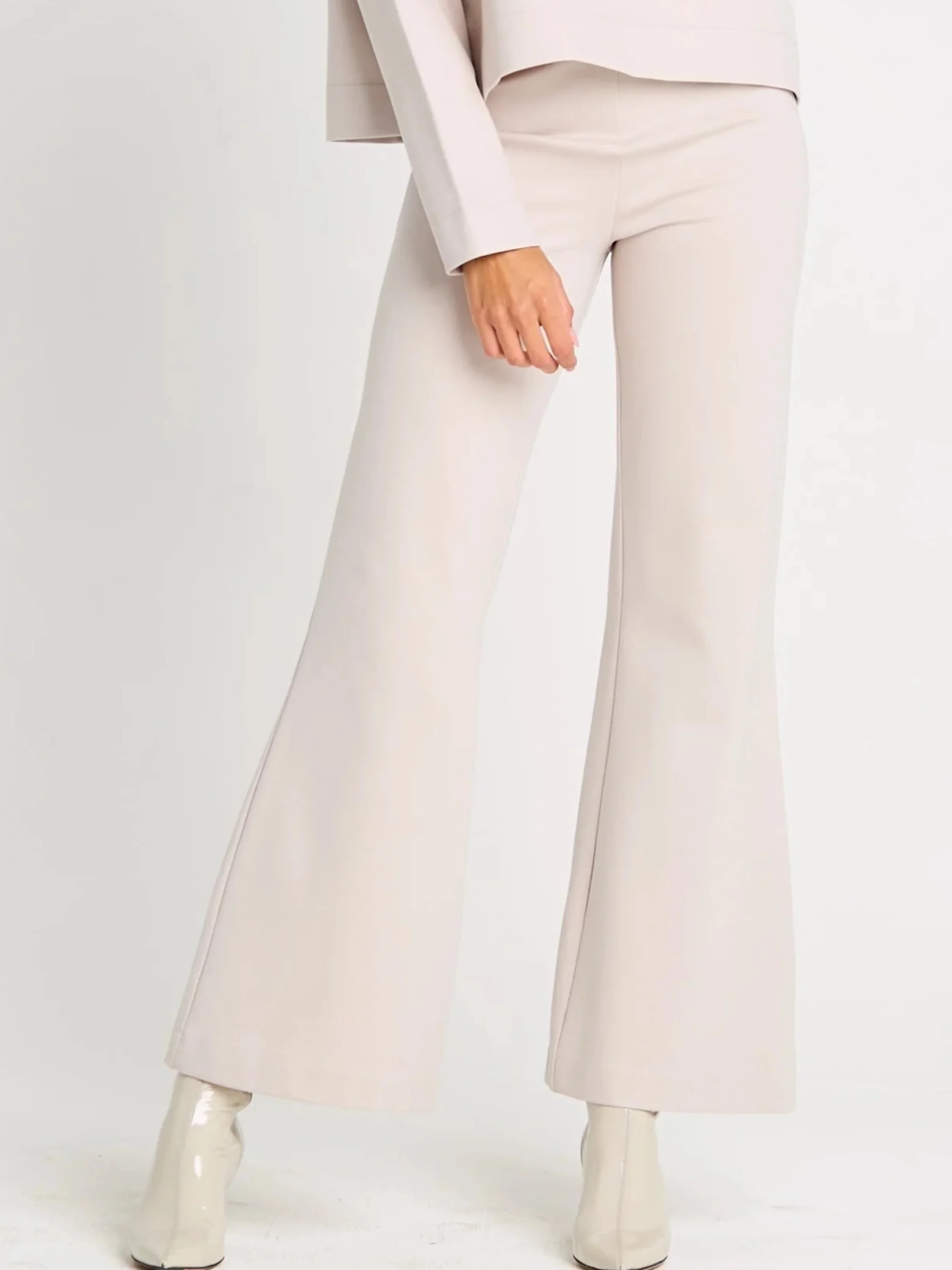 Bell Bottom Pants in Putty