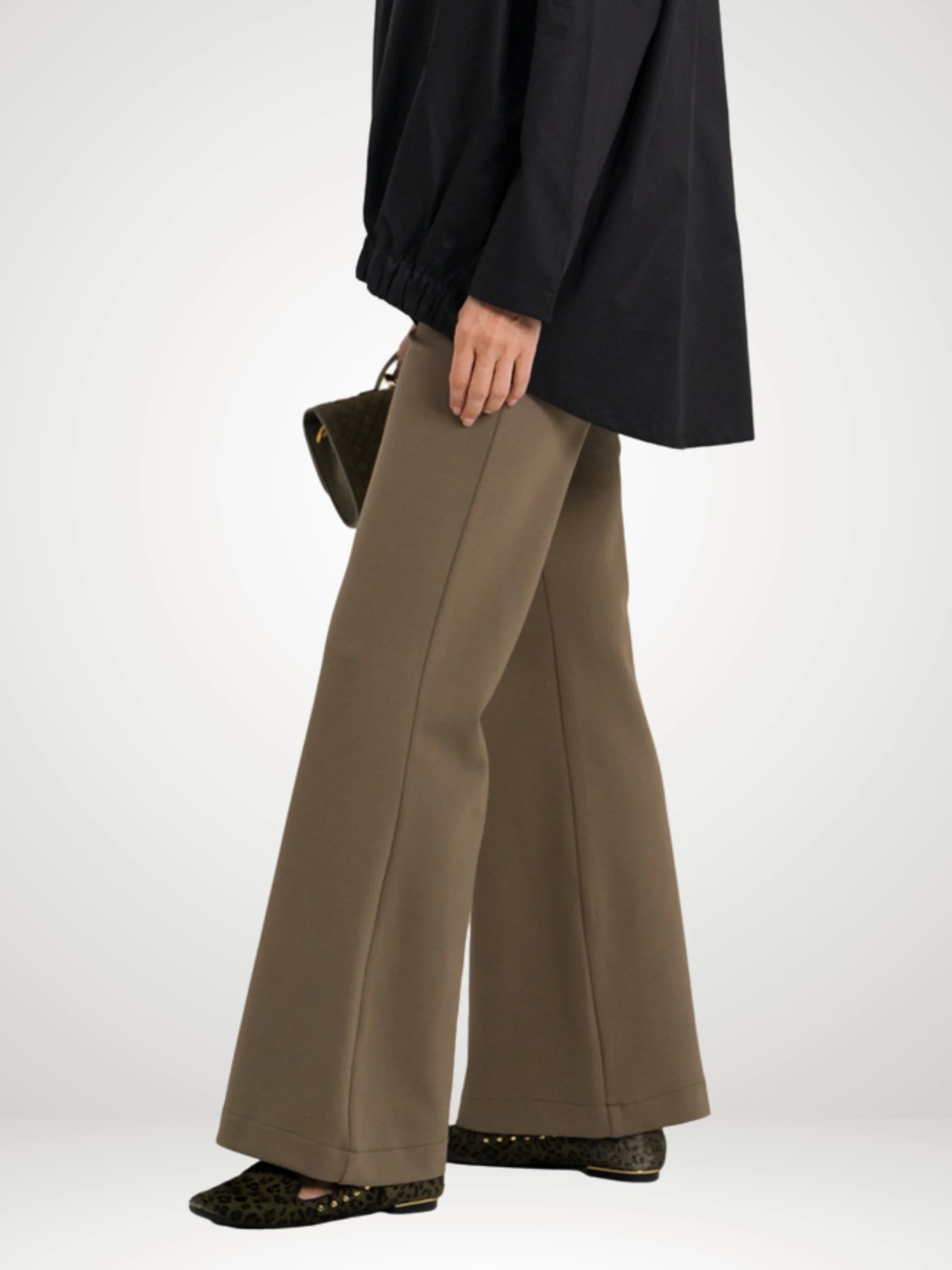 Bell Bottom Pants in Turtle