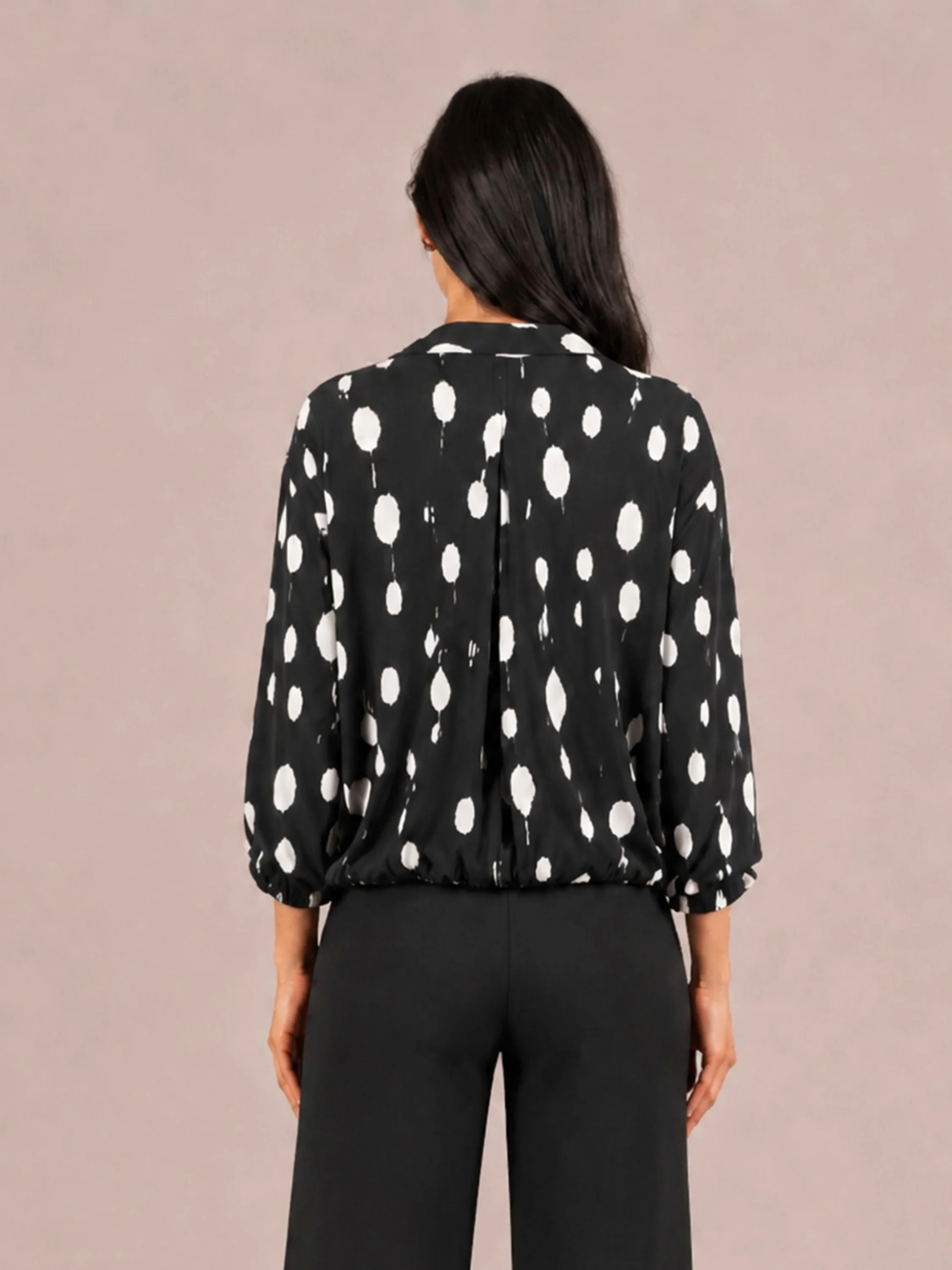 Belleza Zip Jacket Print in Cashew Splatter