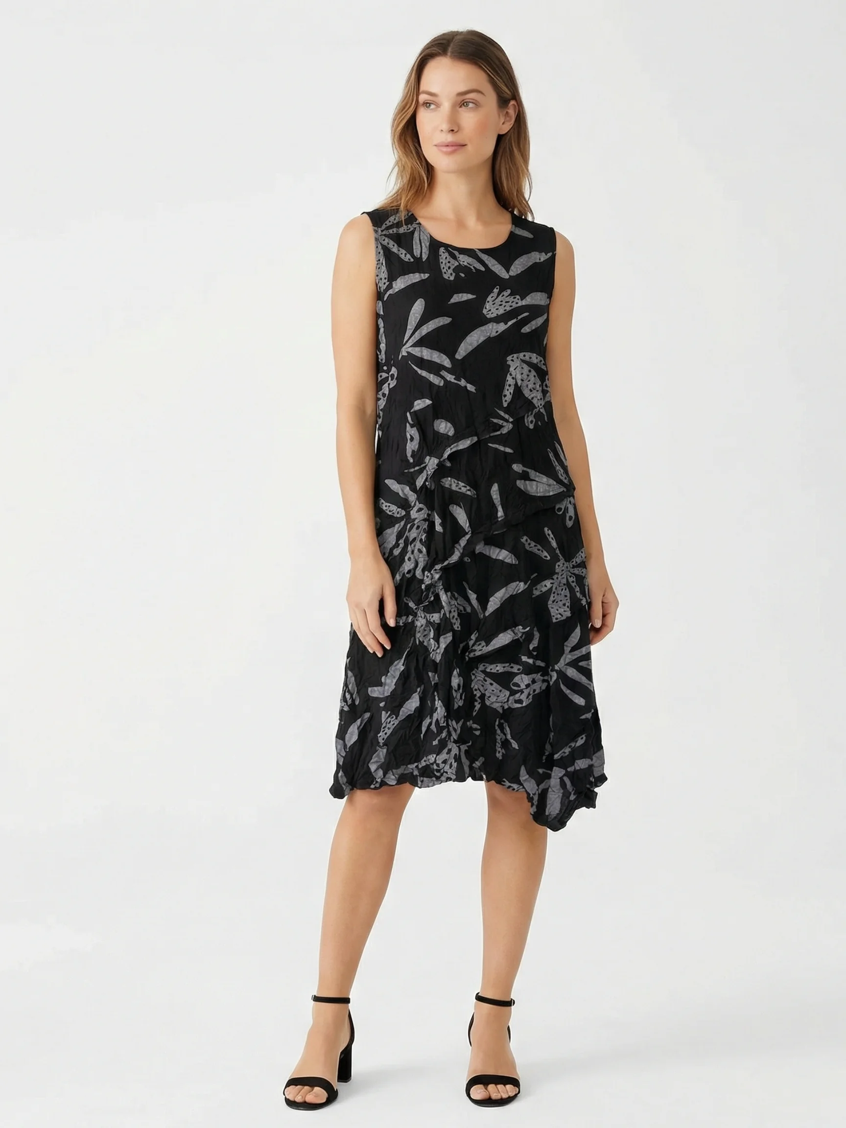 Betsy Dress in Black Print