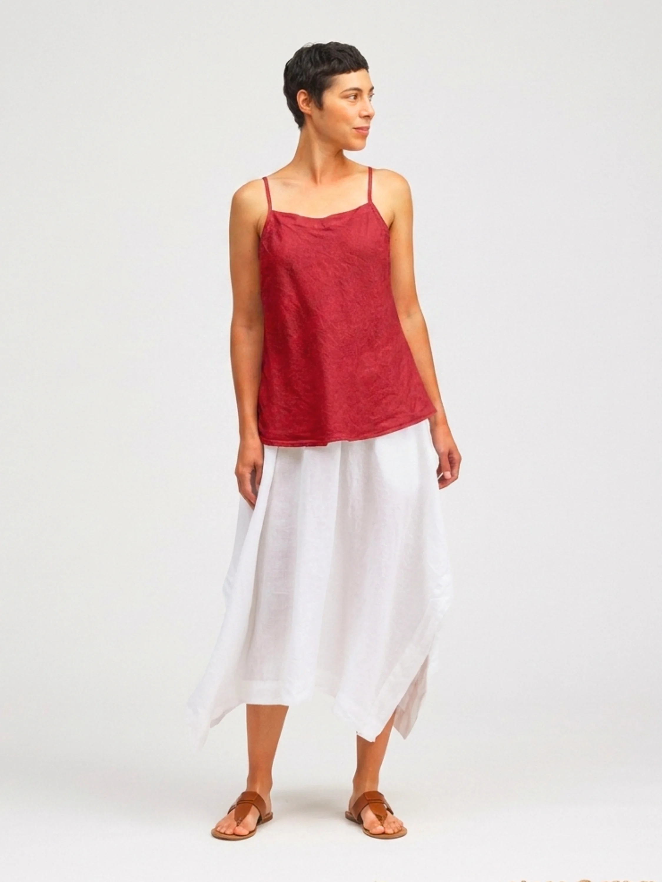 Bias Cami in Cherry