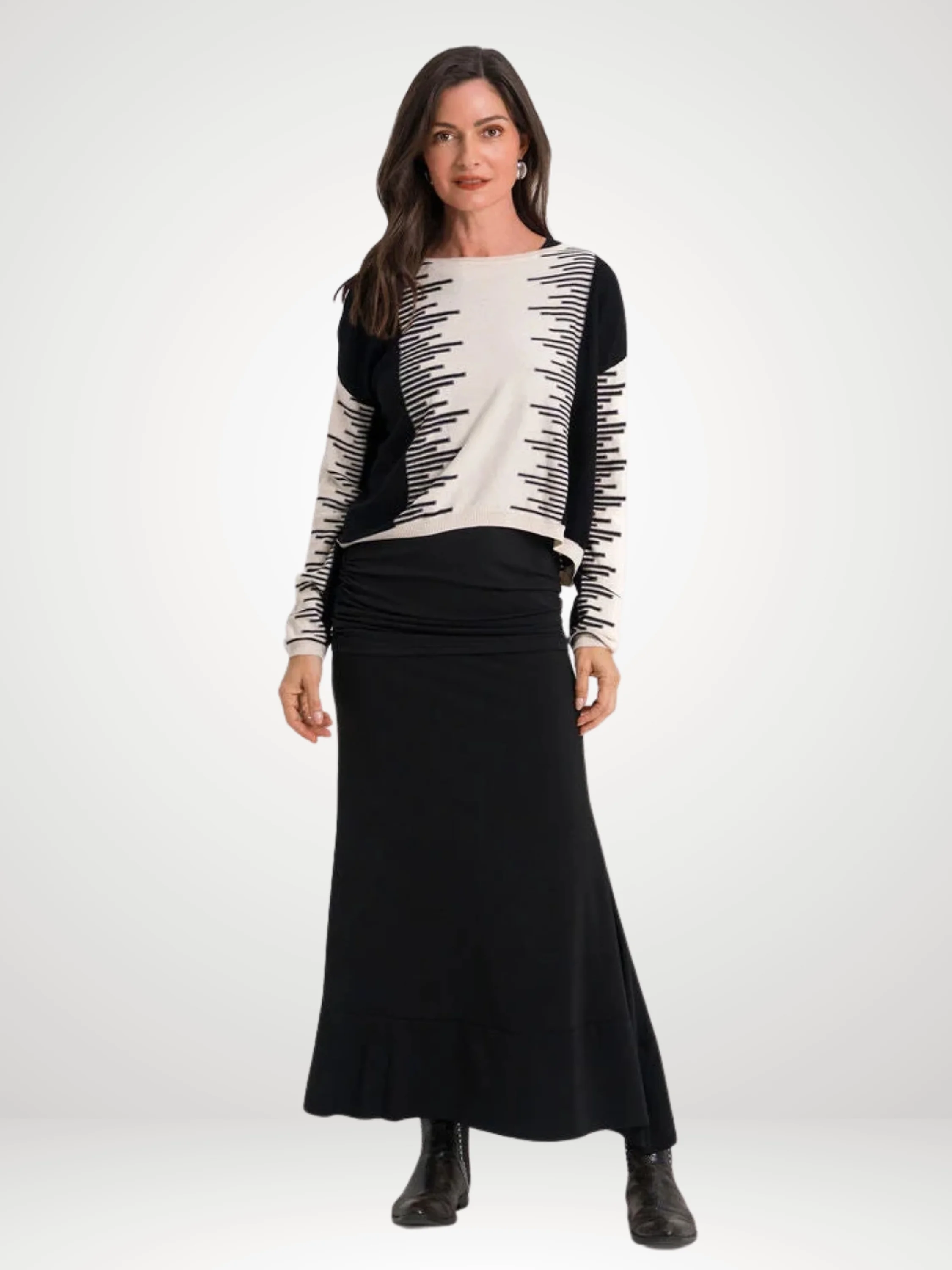 Bias Skirt in Black