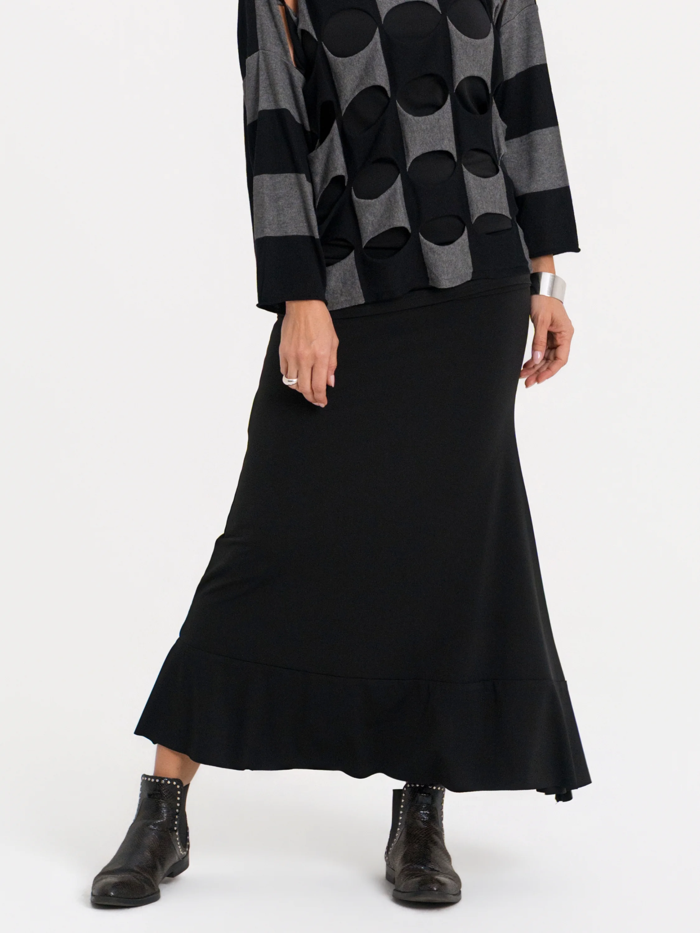 Bias Skirt in Black