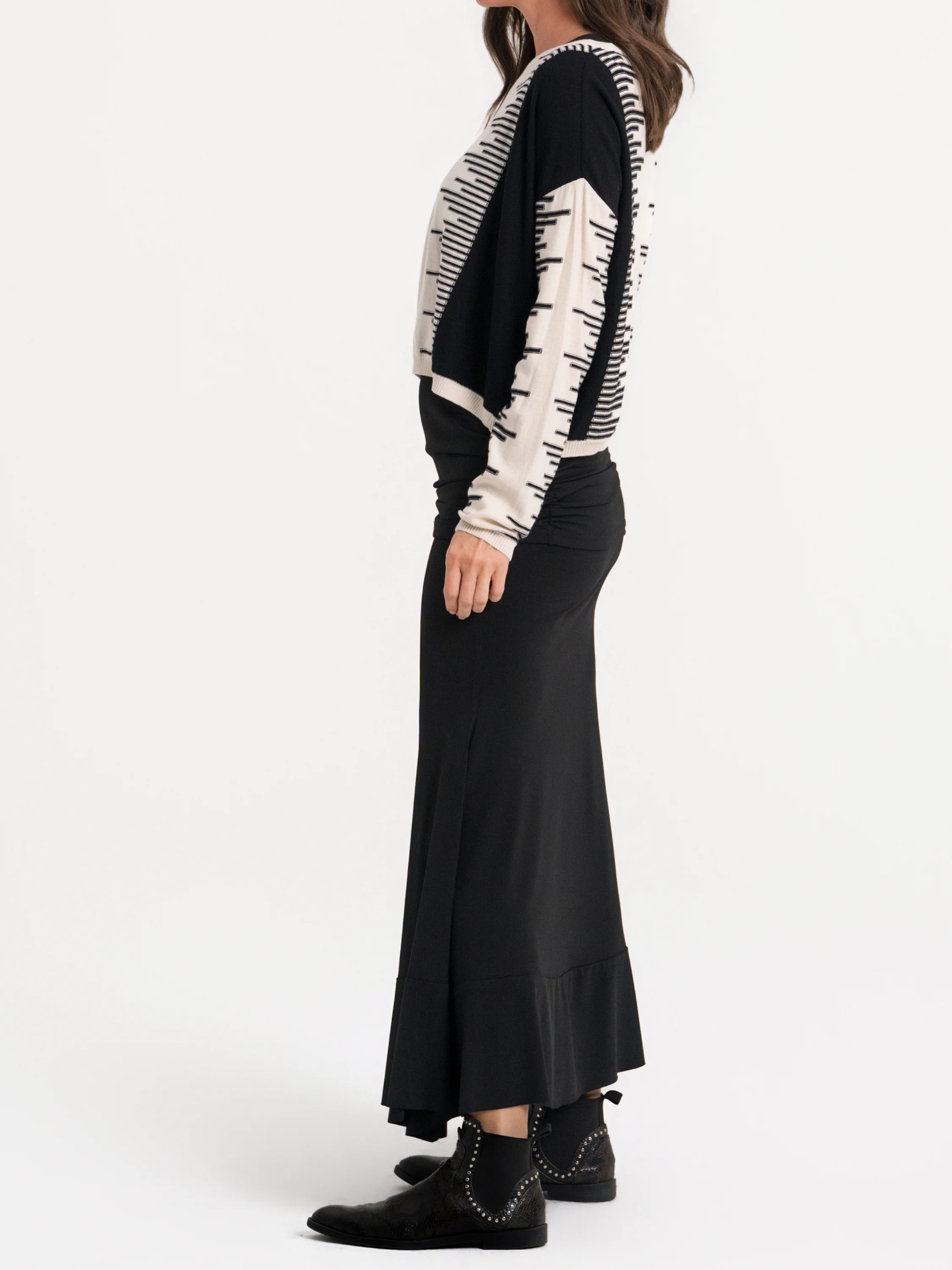 Bias Skirt in Black