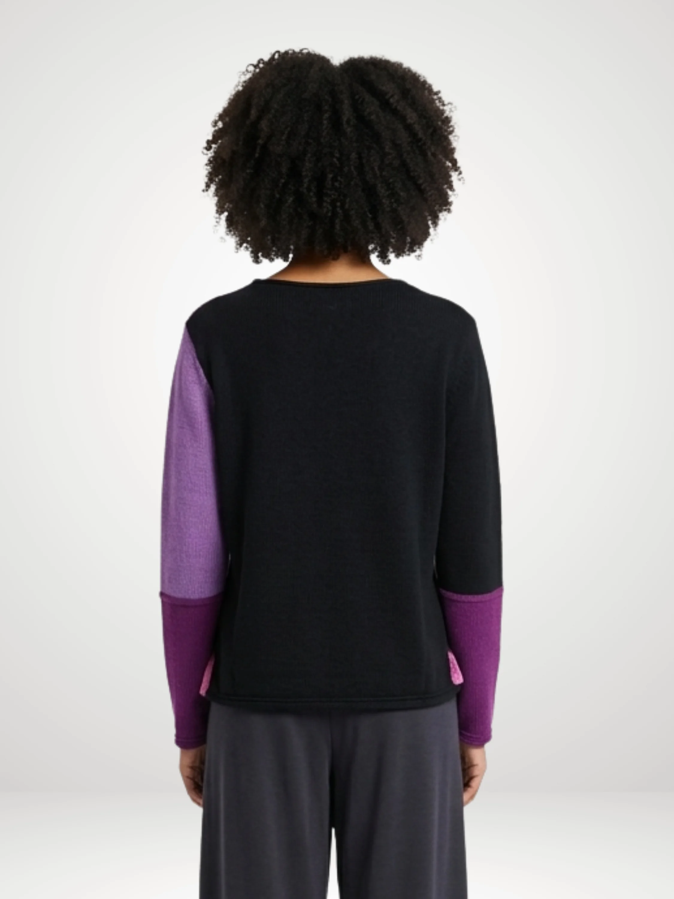 Block Party Sweater in Plum
