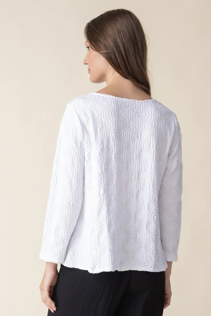 Boatneck Tee in White
