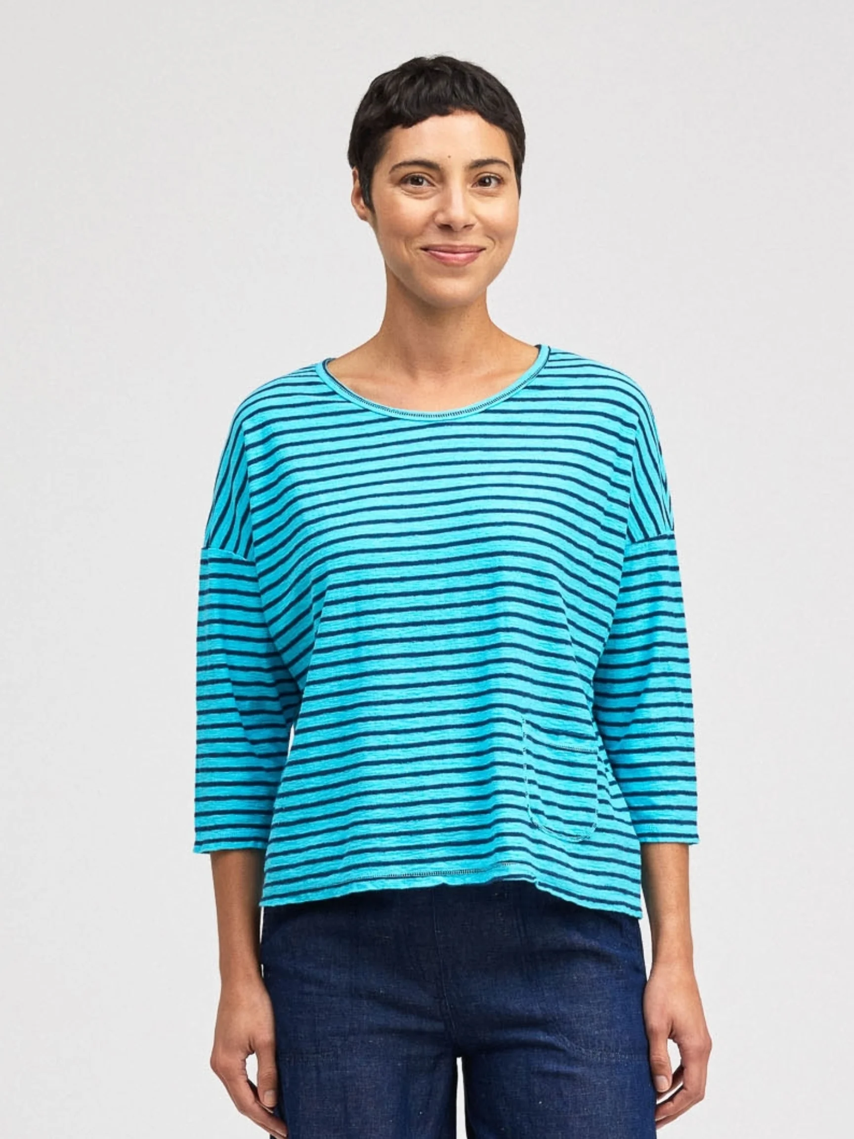 Boxy Pkt Tee in Atoll
