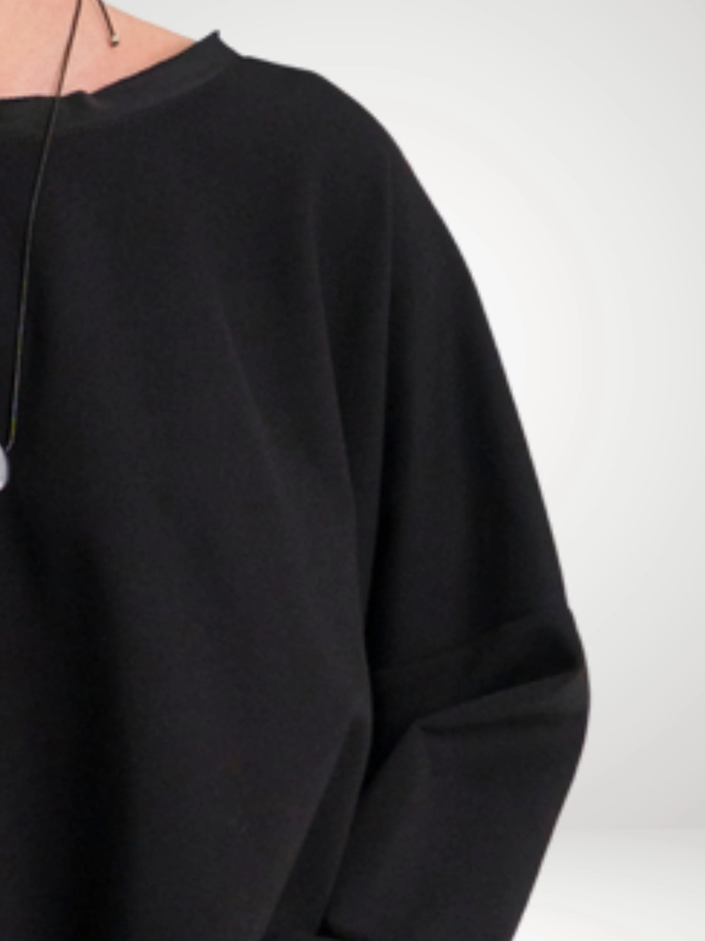 Boxy Tee Shirt in Black