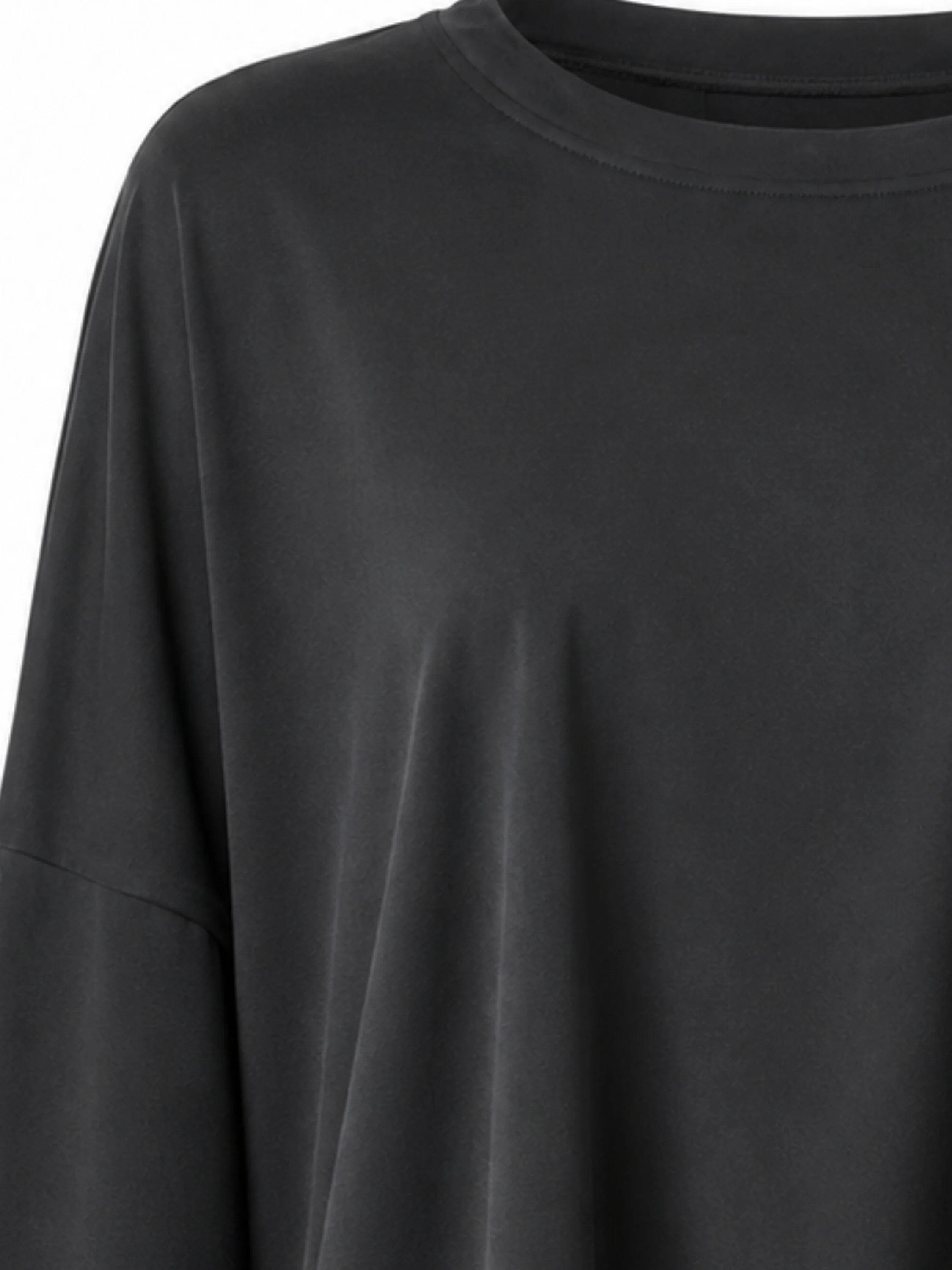 Boxy Tee Shirt in Black