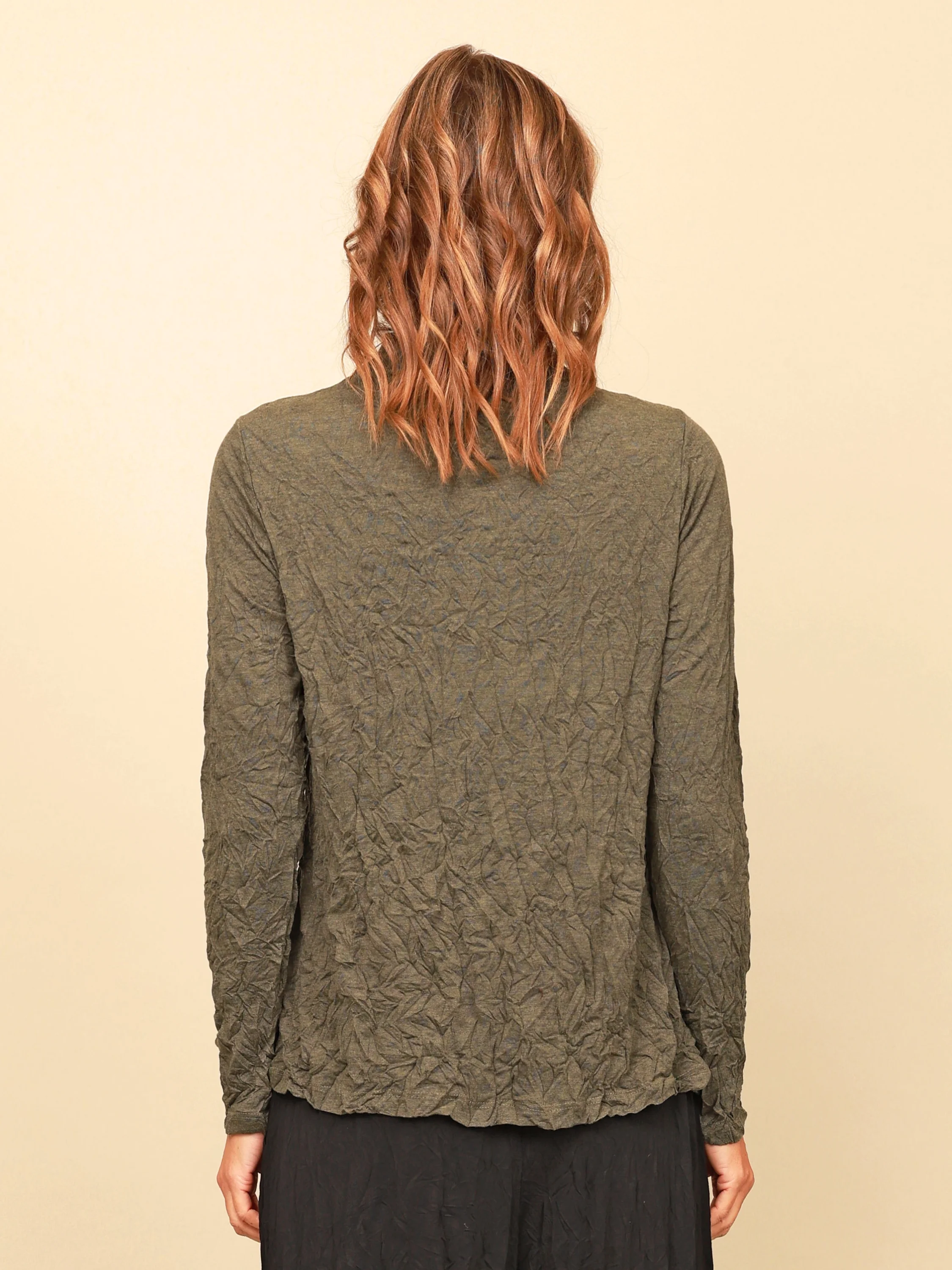 Brylee Mock Neck in Brass