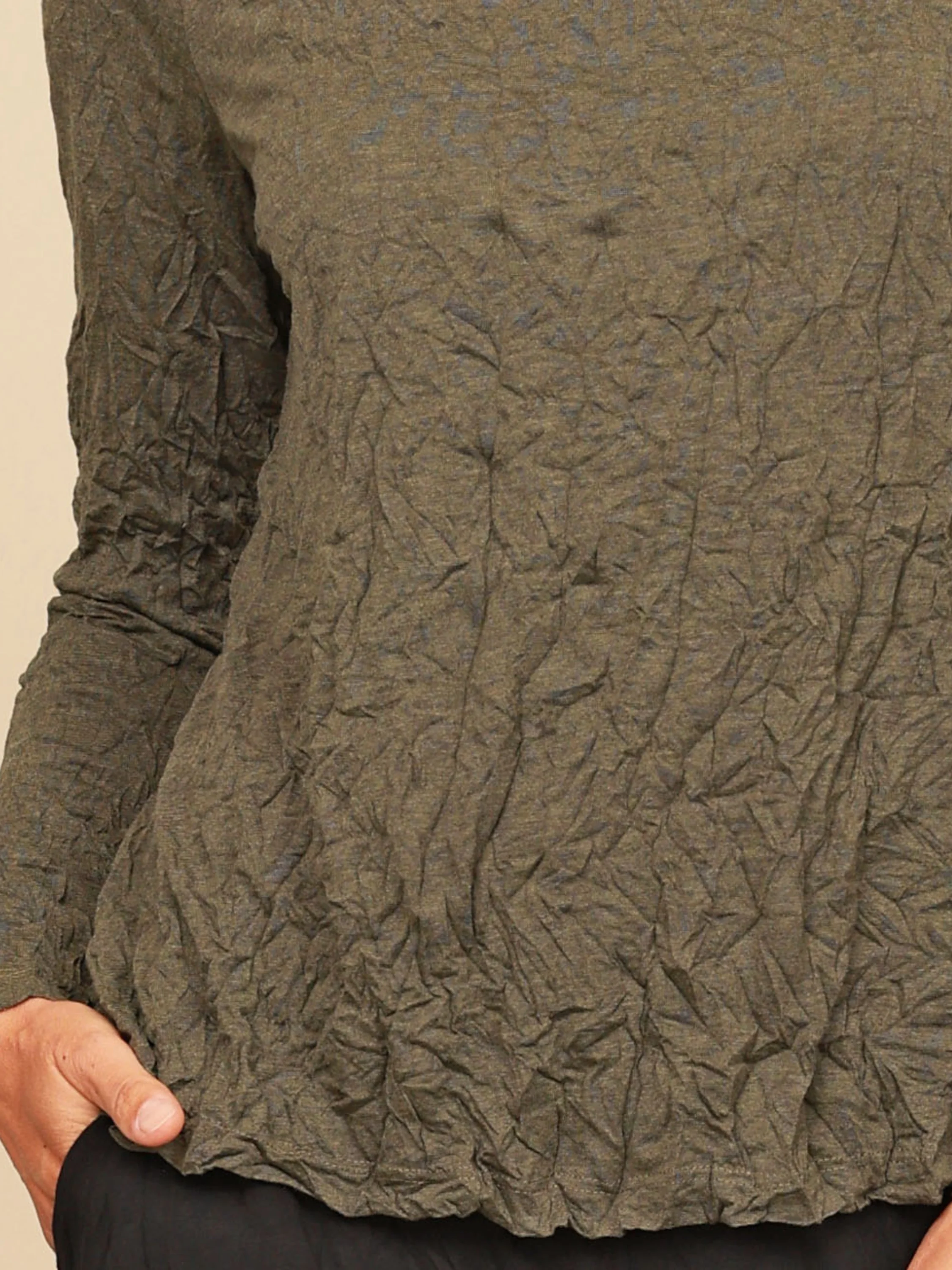 Brylee Mock Neck in Brass