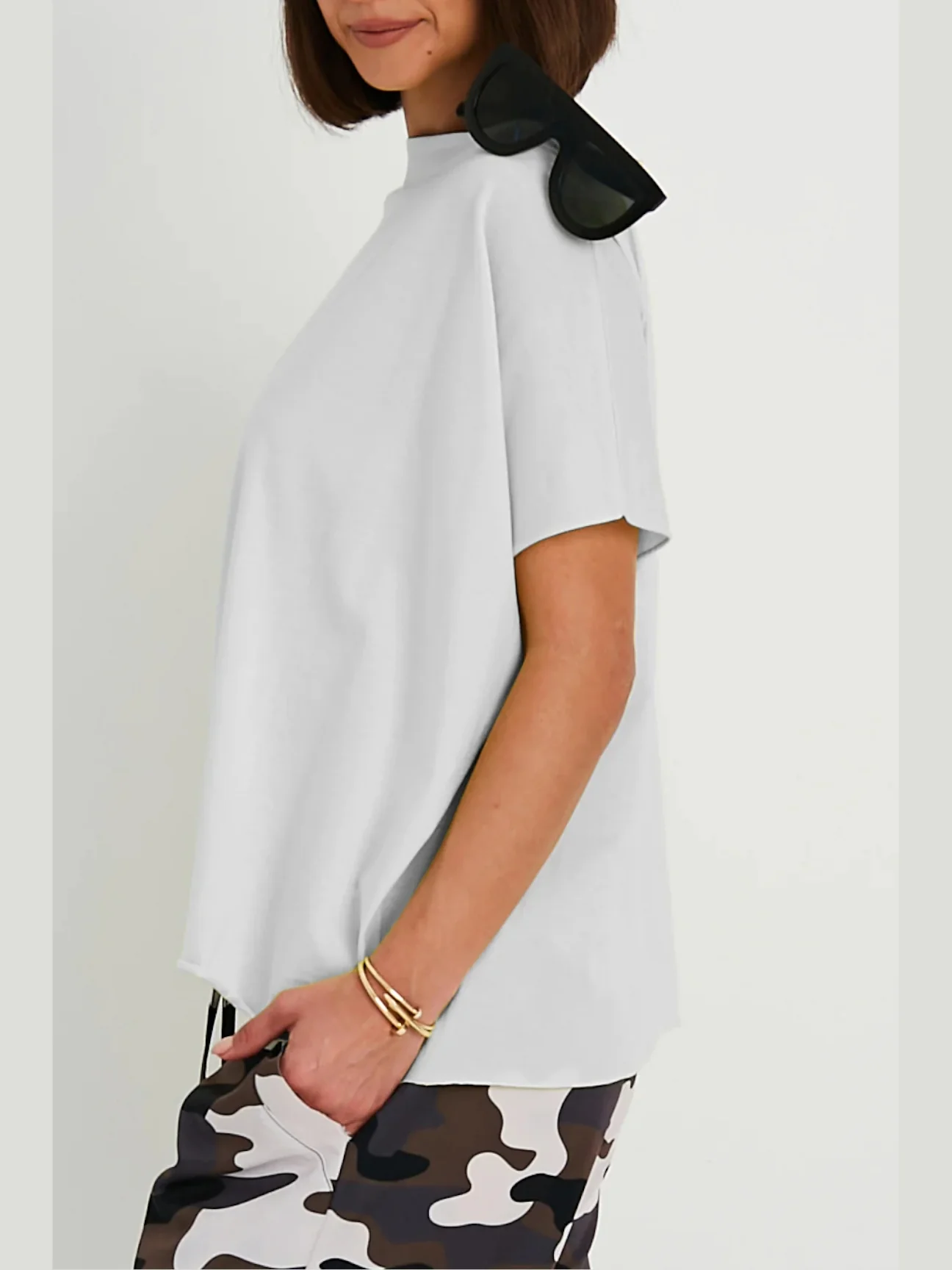 Butterfly T in White