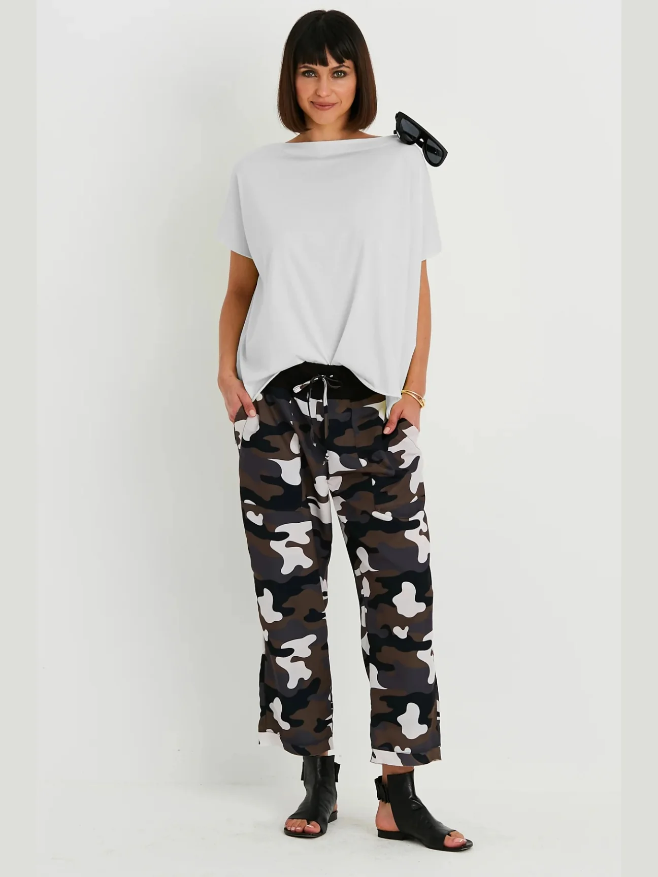 Butterfly T in White