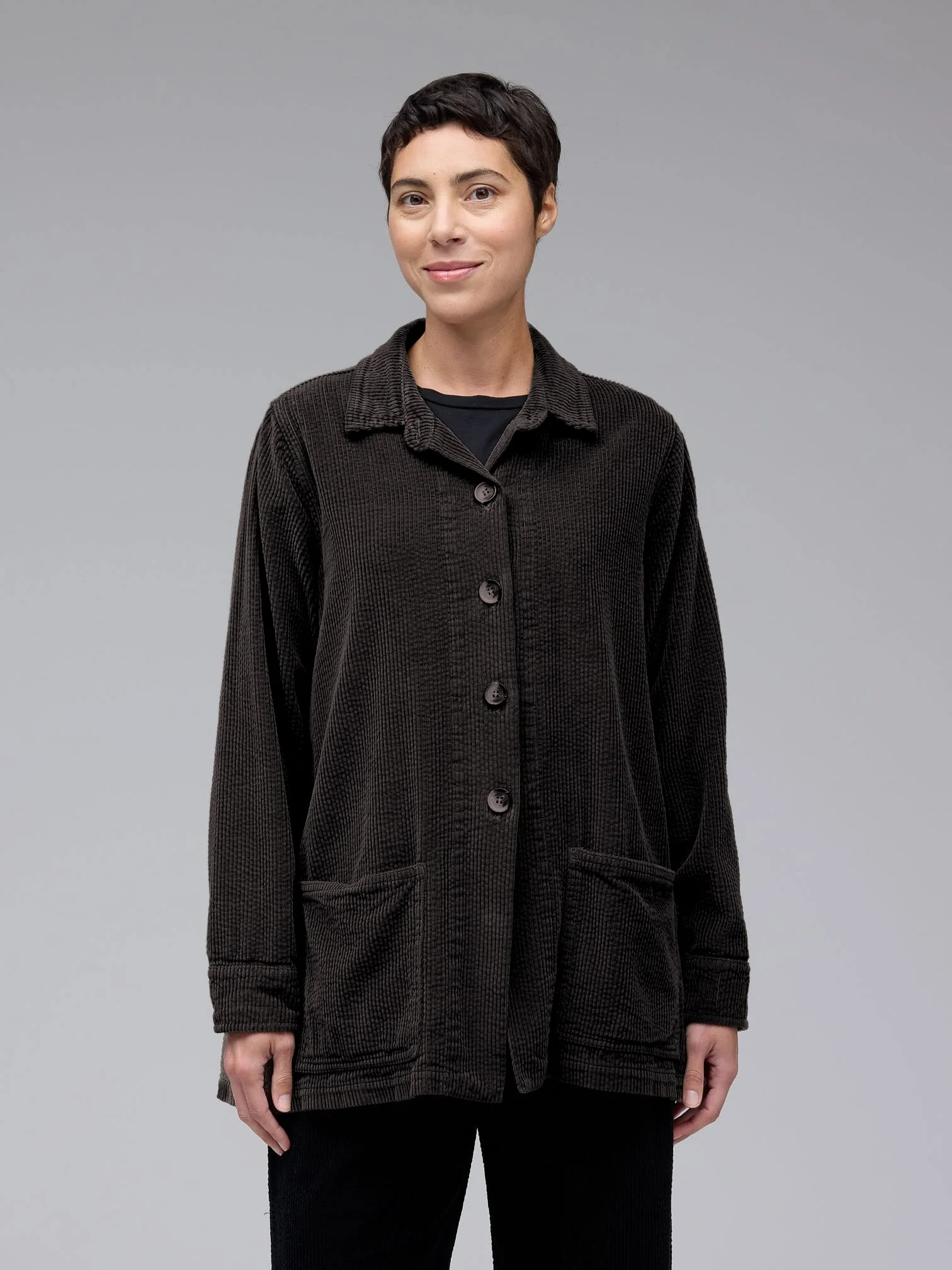 Car Coat in Black