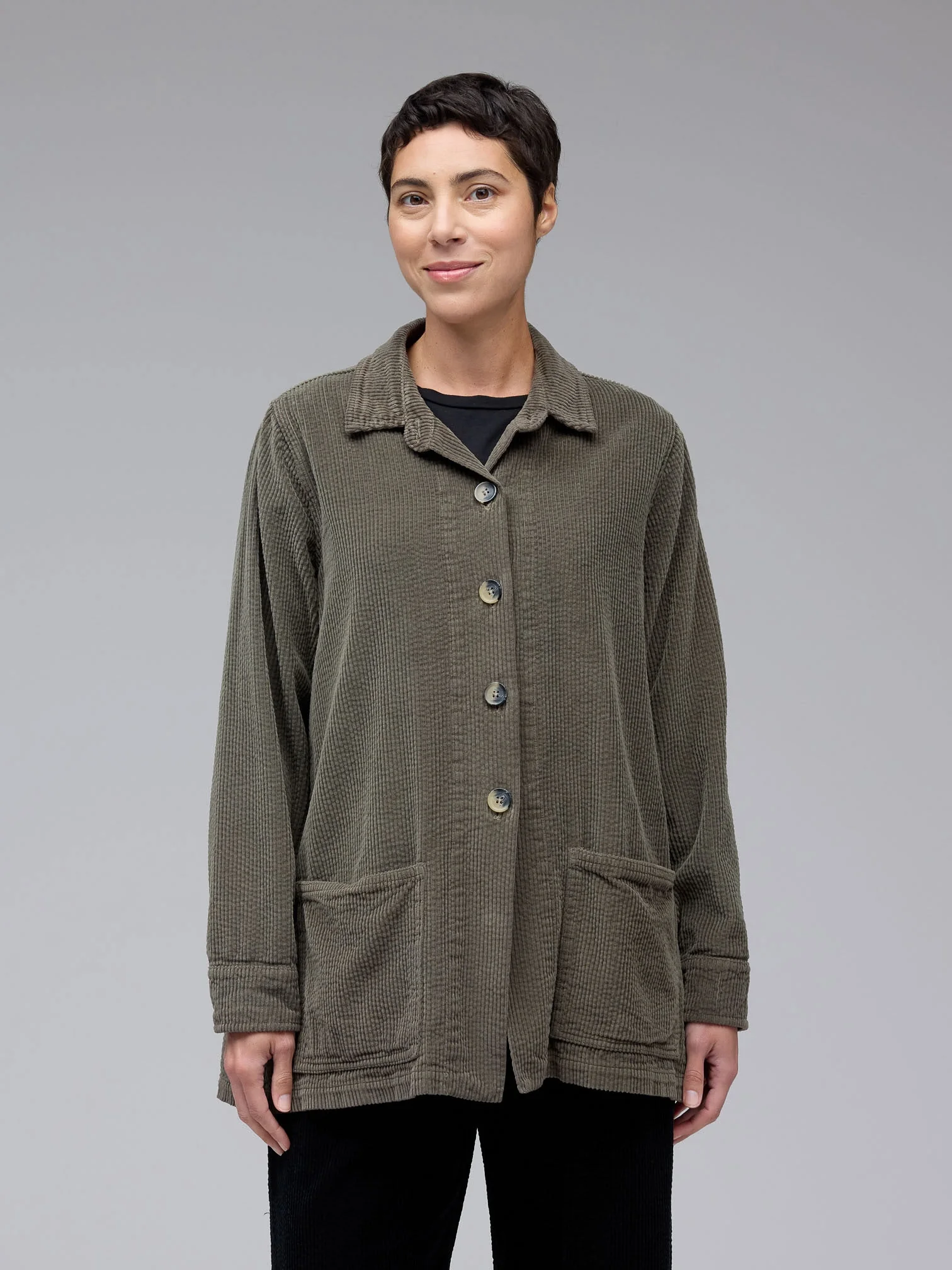 Car Coat in Kelp
