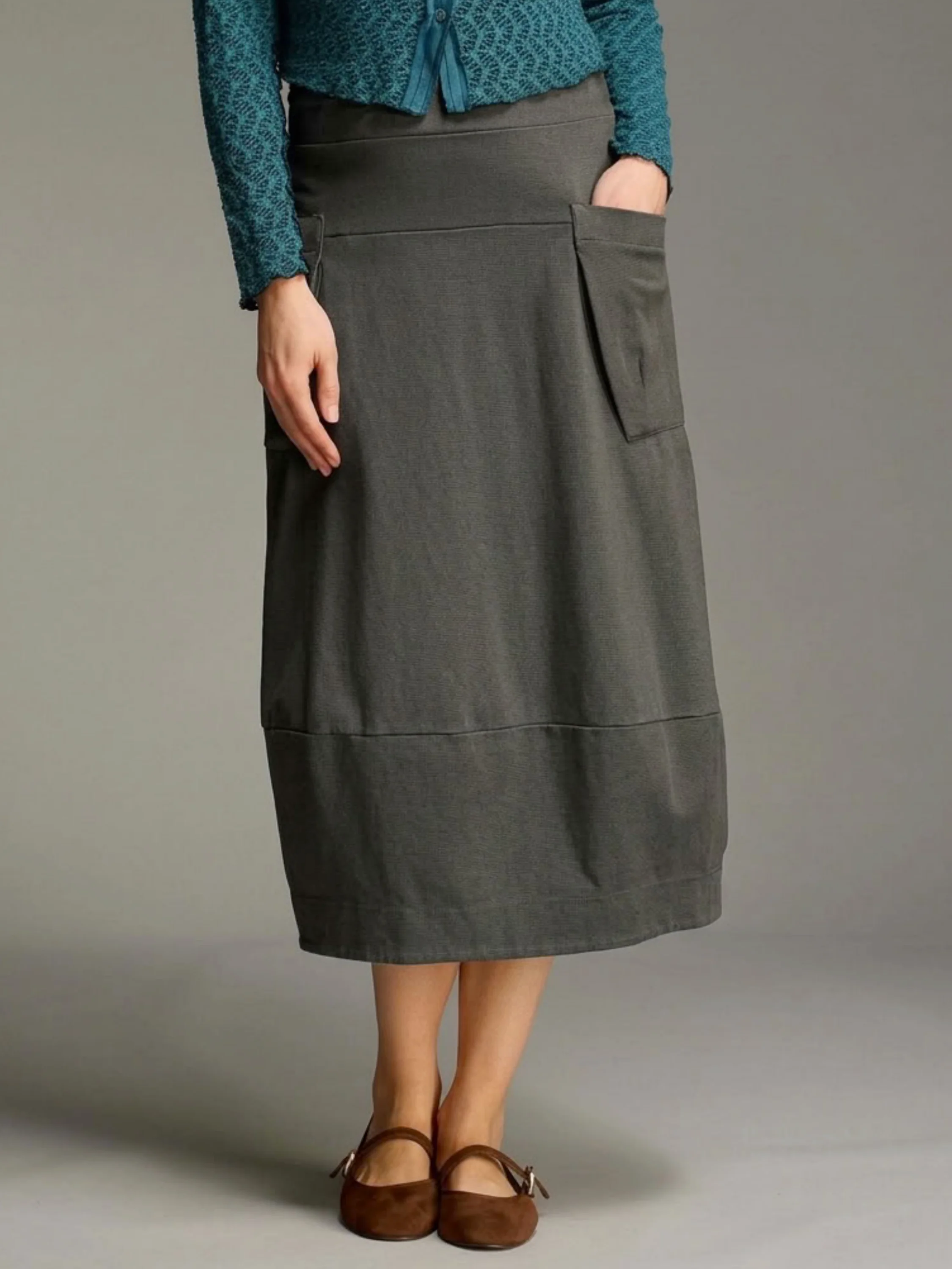 Cargo Skirt in Iron
