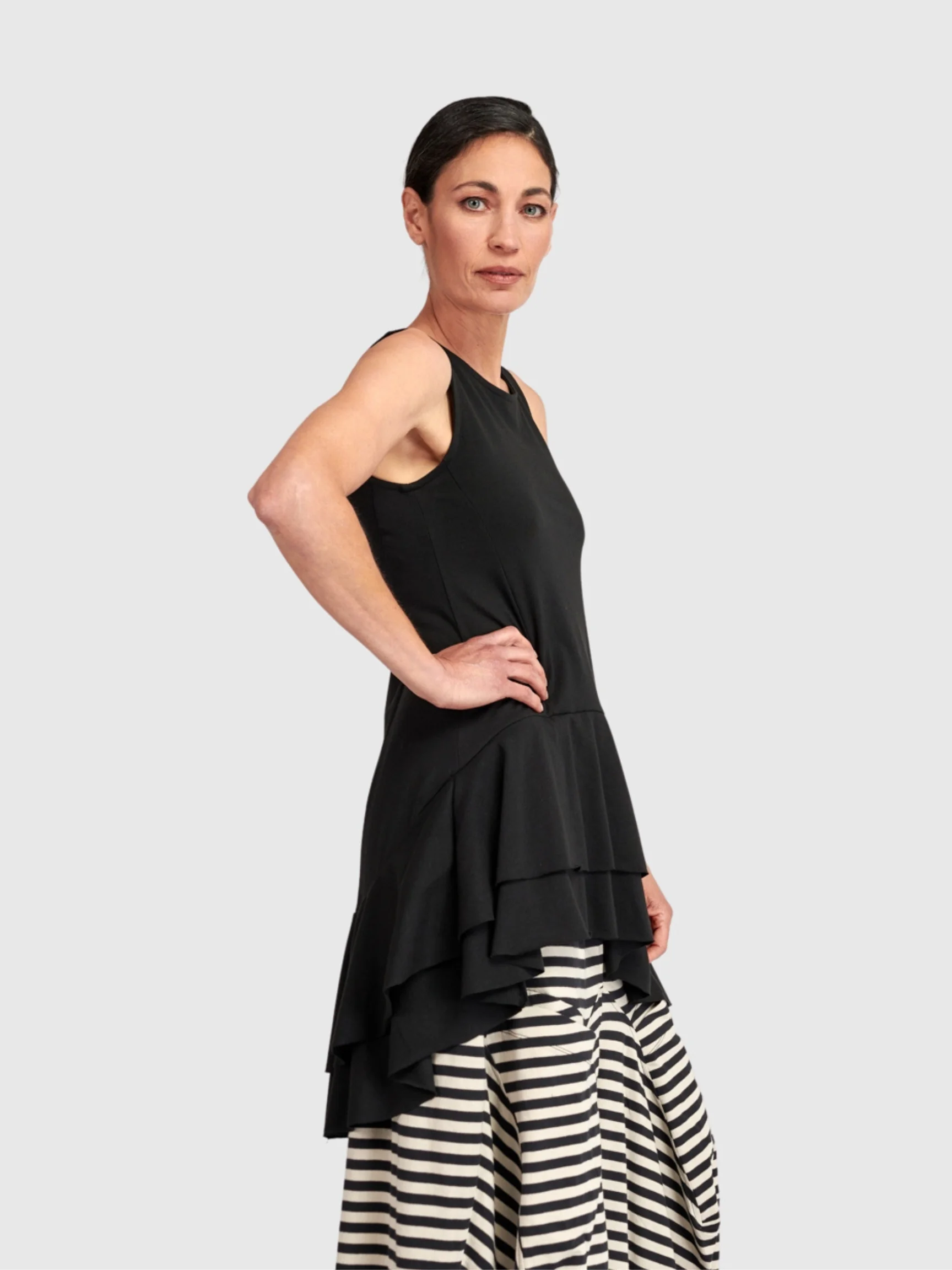 Cascade Tank in Black