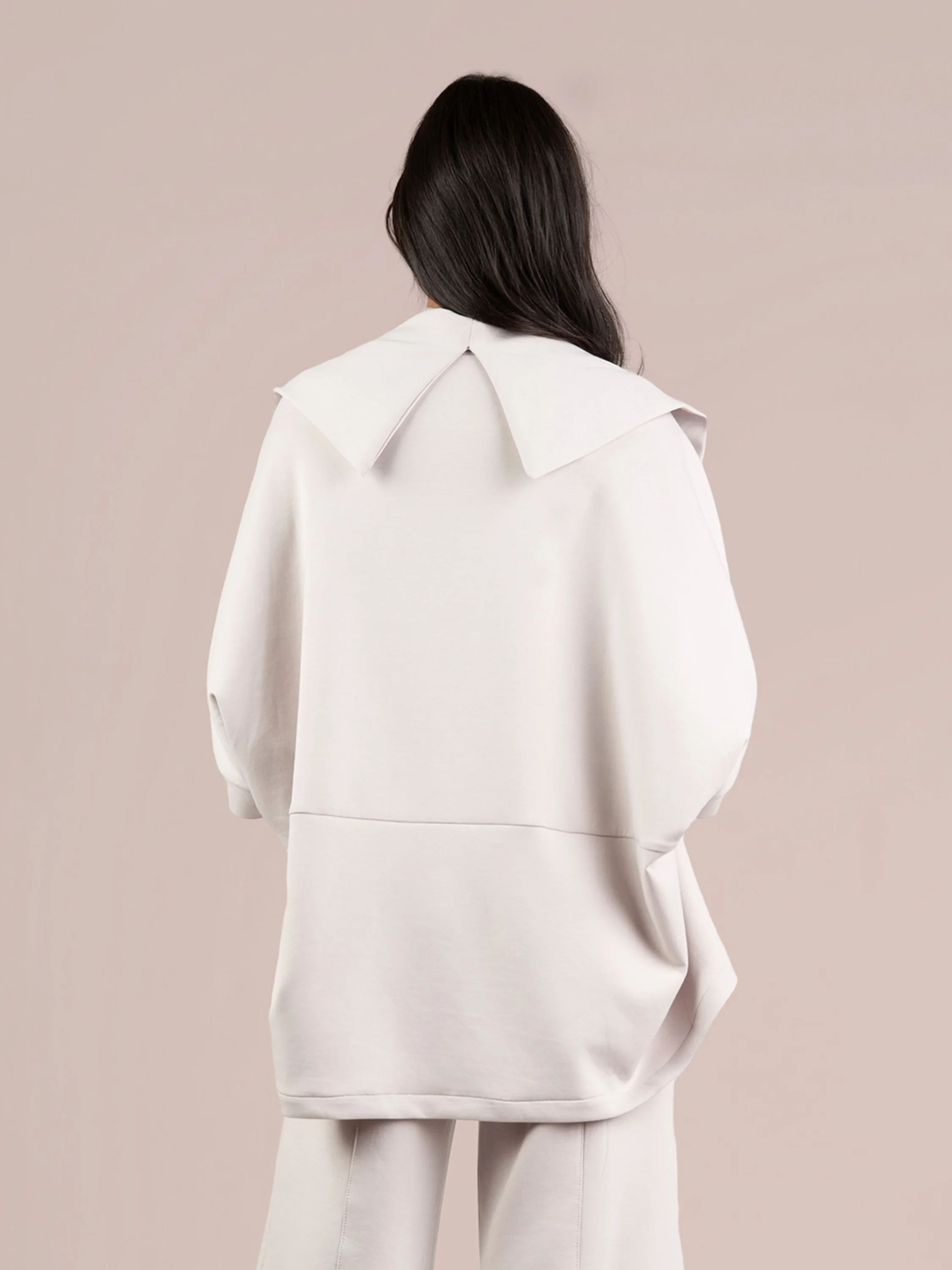 Cloud Cocoon Jacket in Ecru