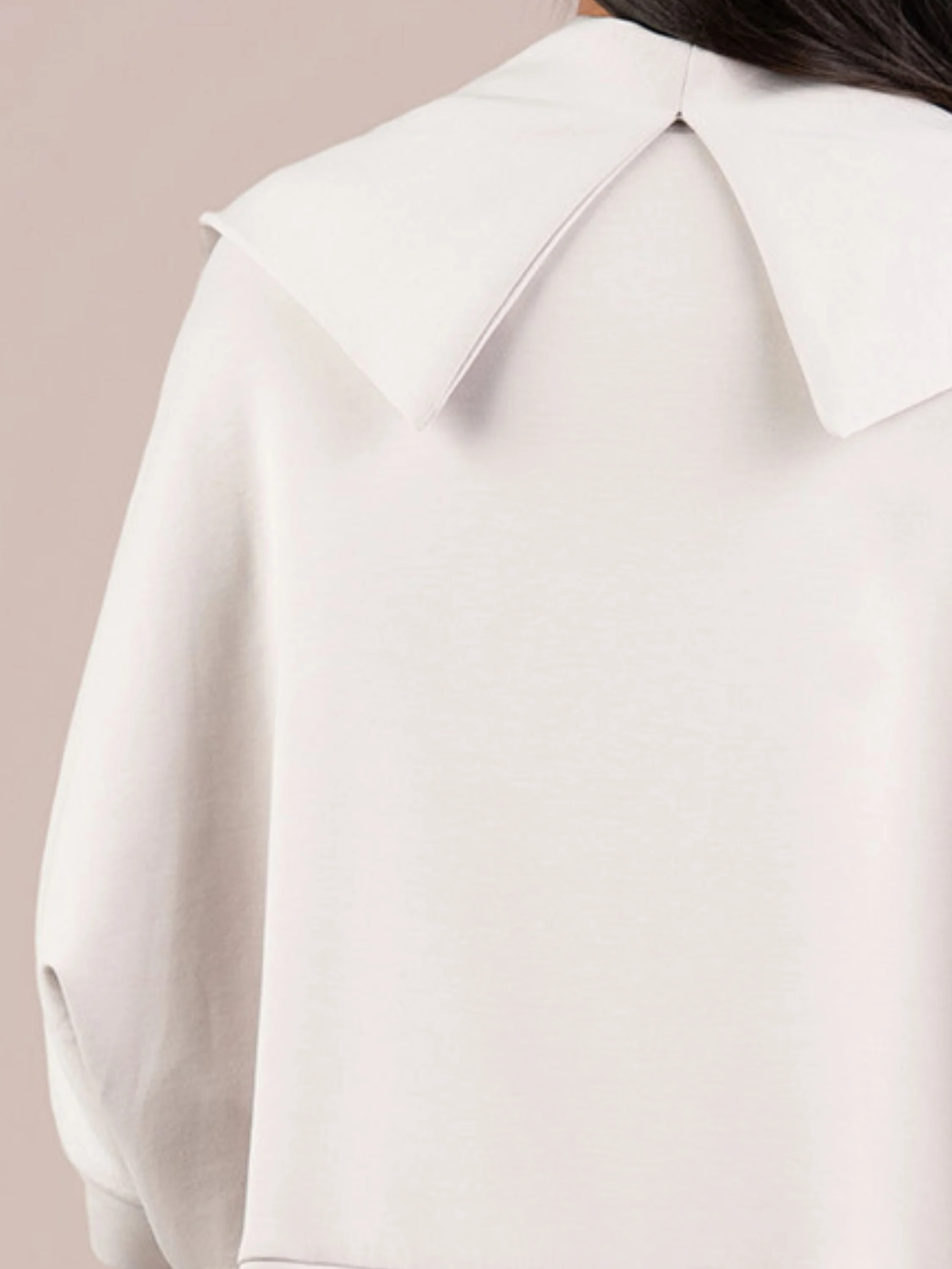 Cloud Cocoon Jacket in Ecru