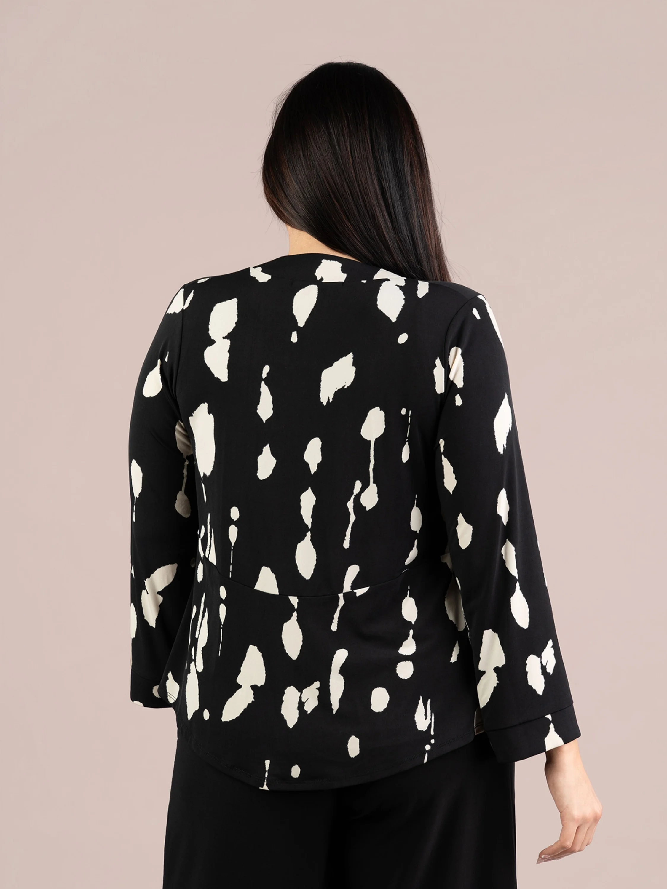 Coach Cardigan in Cashew Splatter