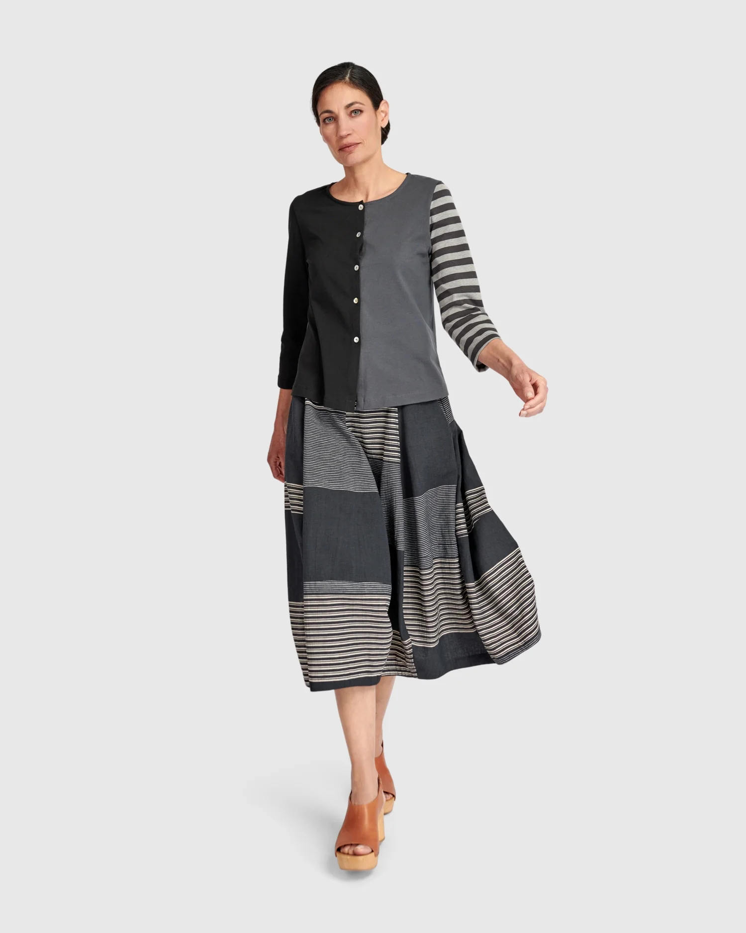Colorblock Cardi in Mix