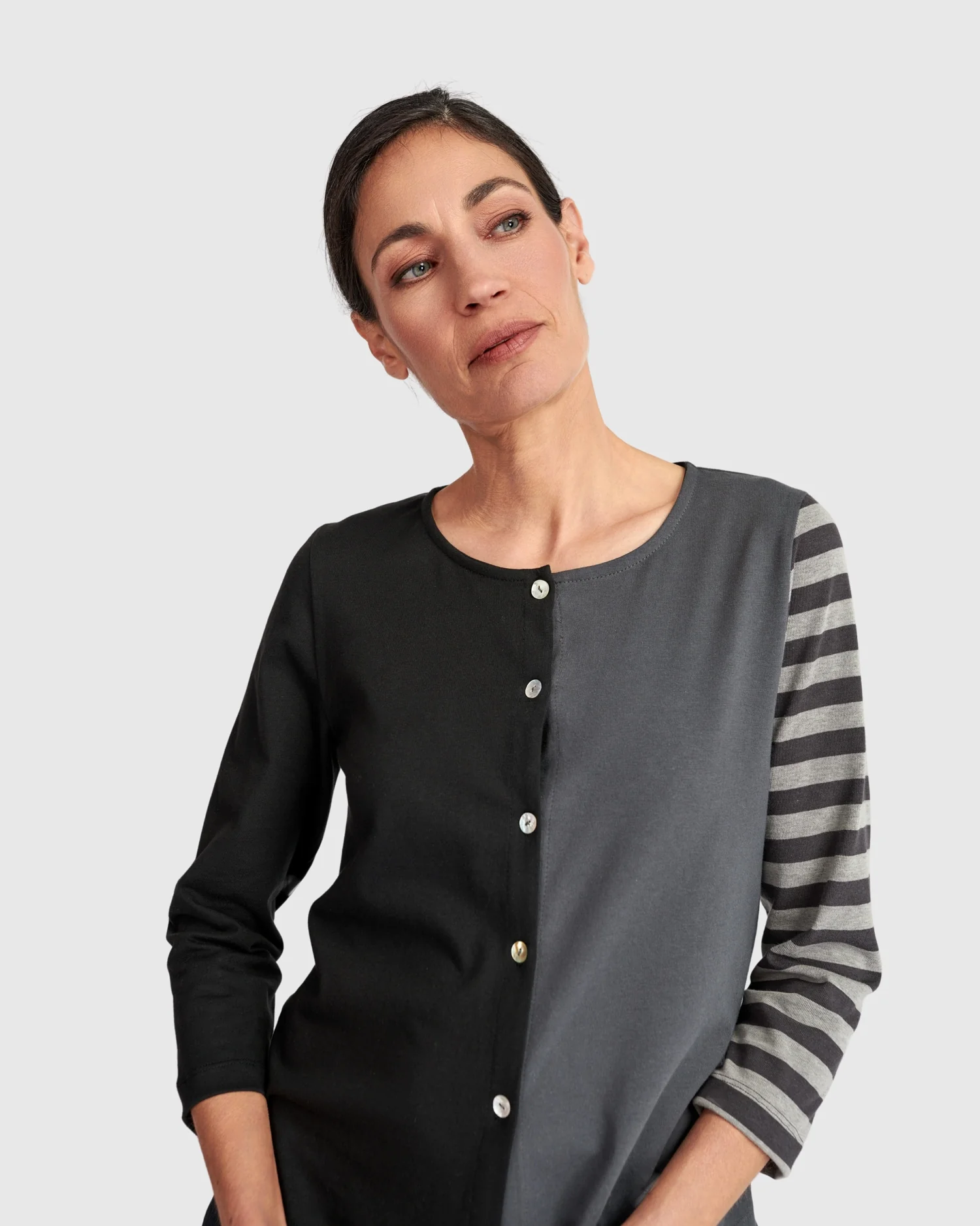 Colorblock Cardi in Mix