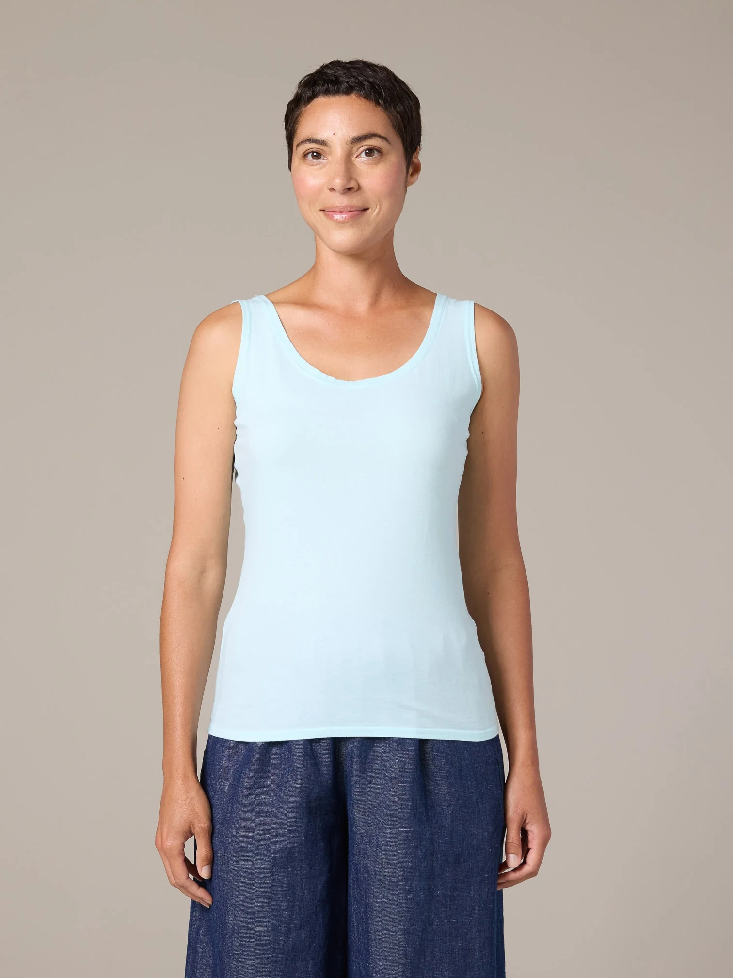 Convertible Boatneck Tank in Fountain