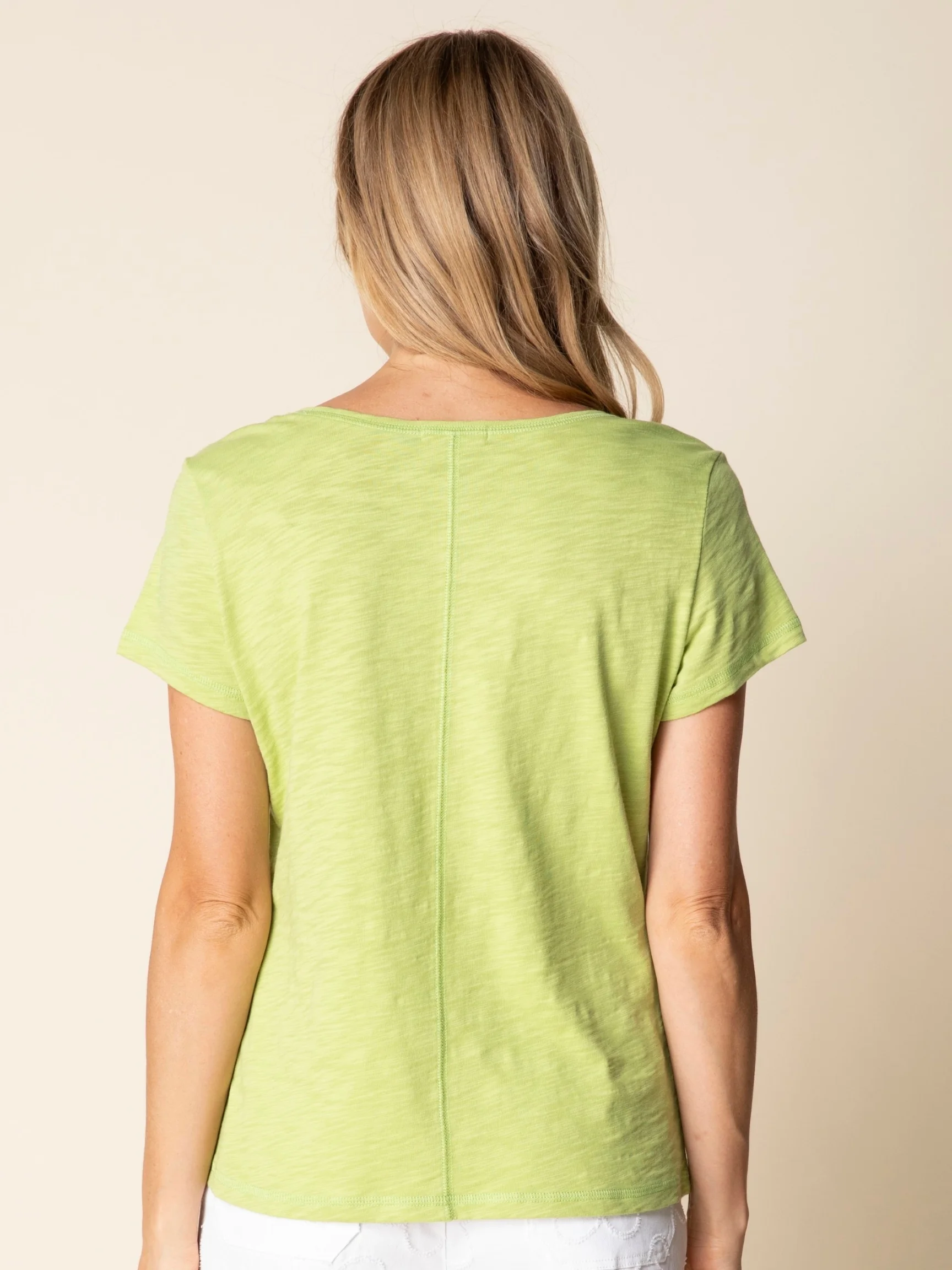 Coverstitch Tee in Leaf