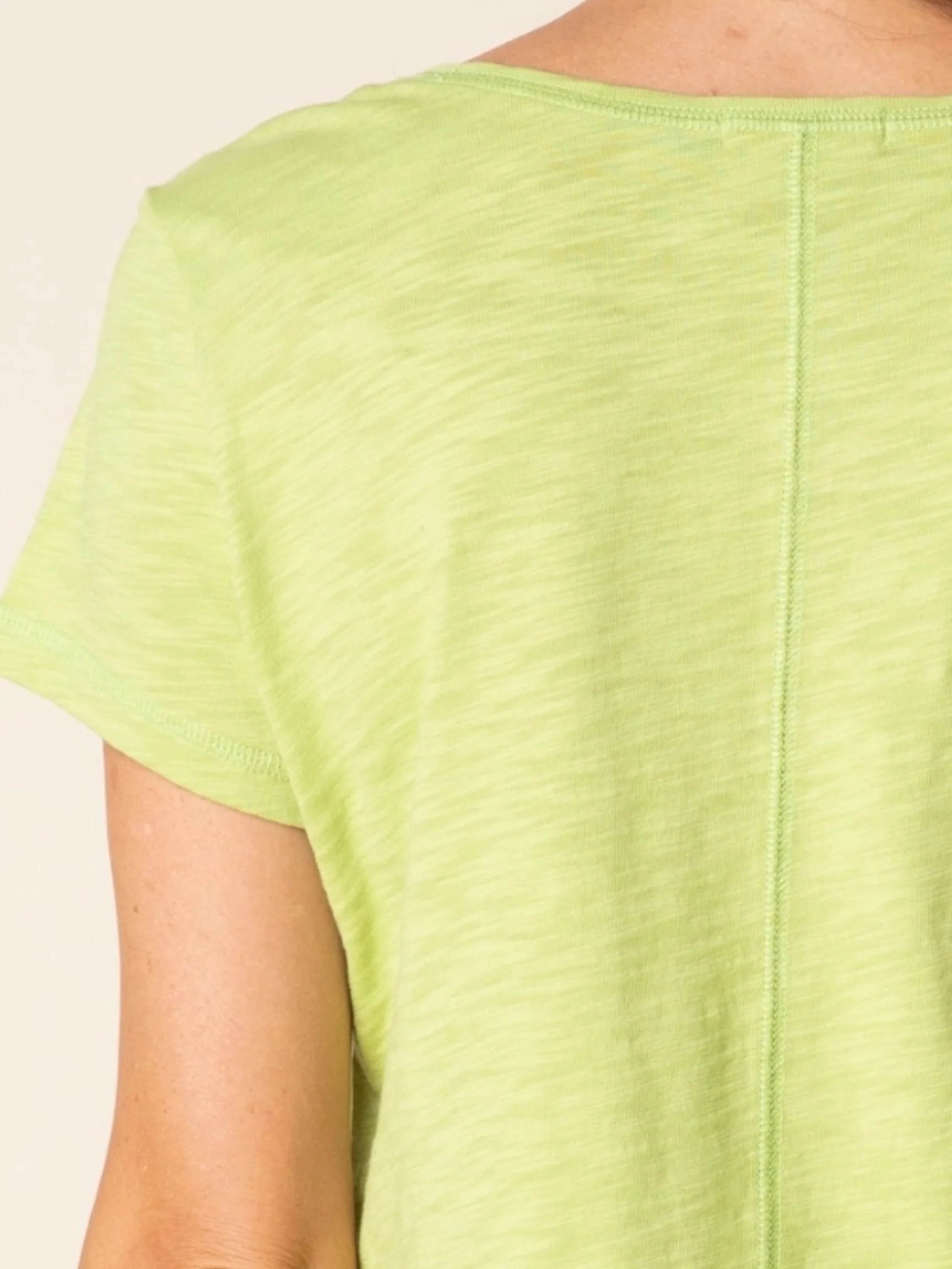 Coverstitch Tee in Leaf