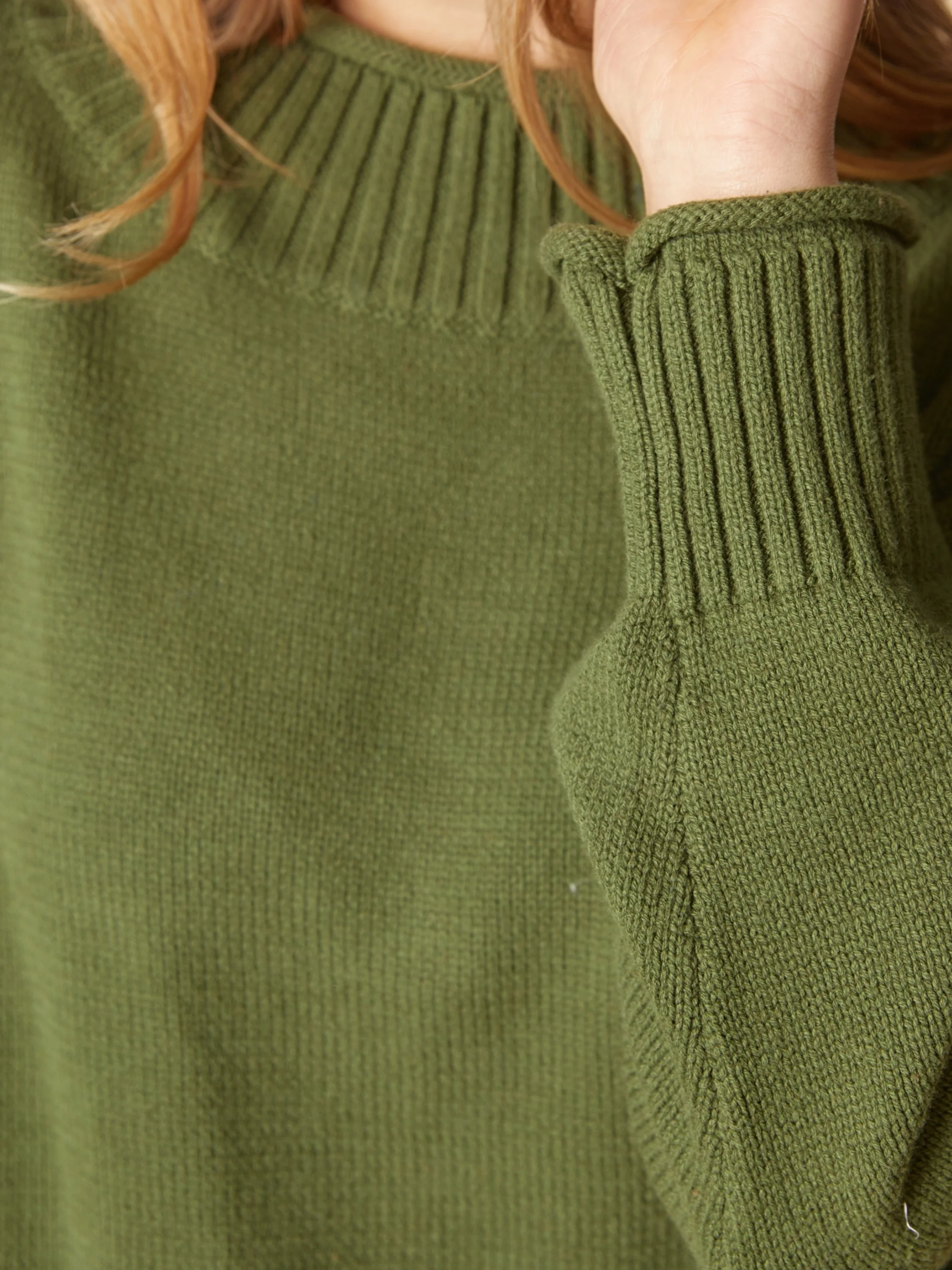 Cozy Cabin Sweater in Fern
