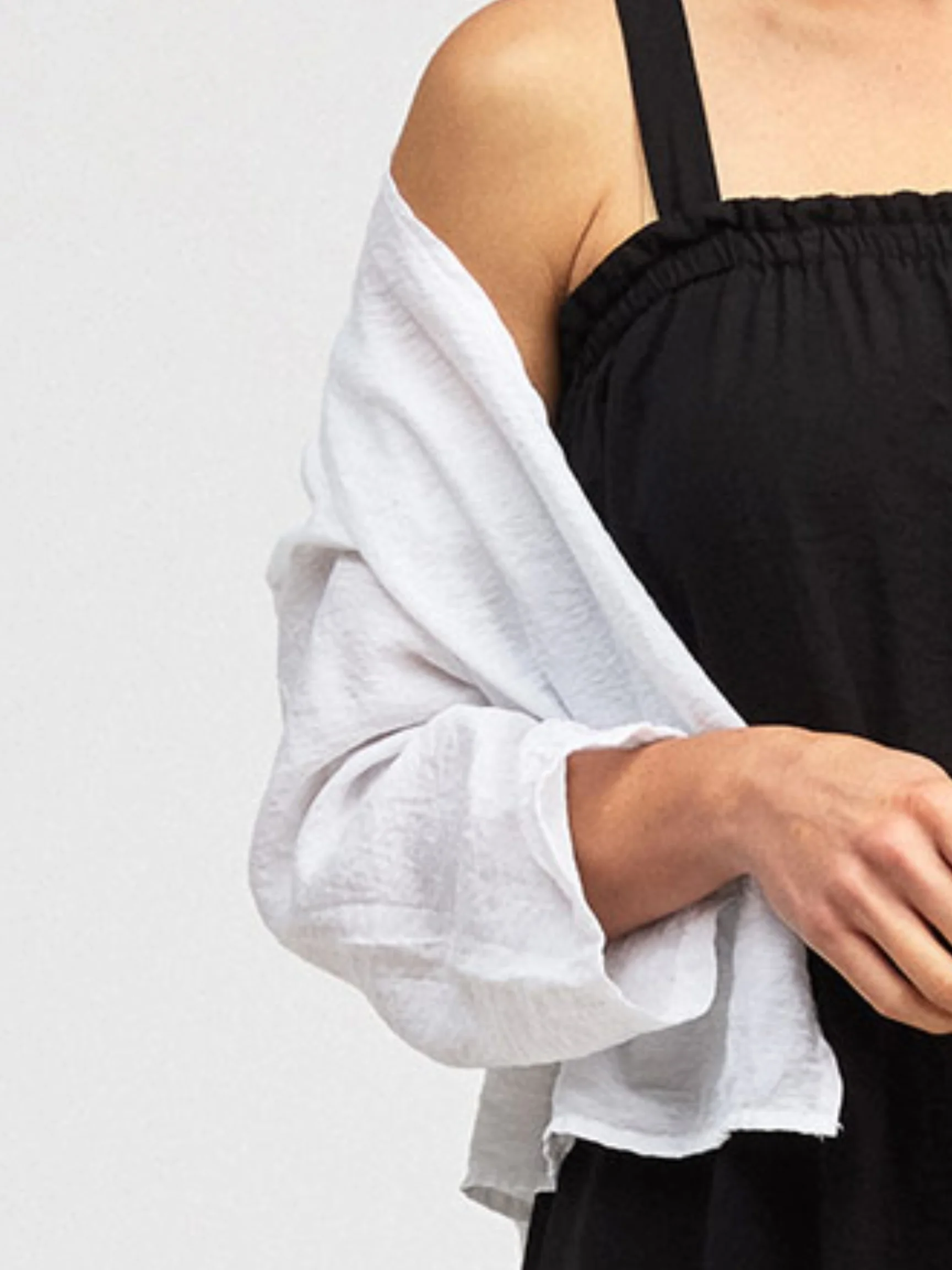 Crop Cardigan in White