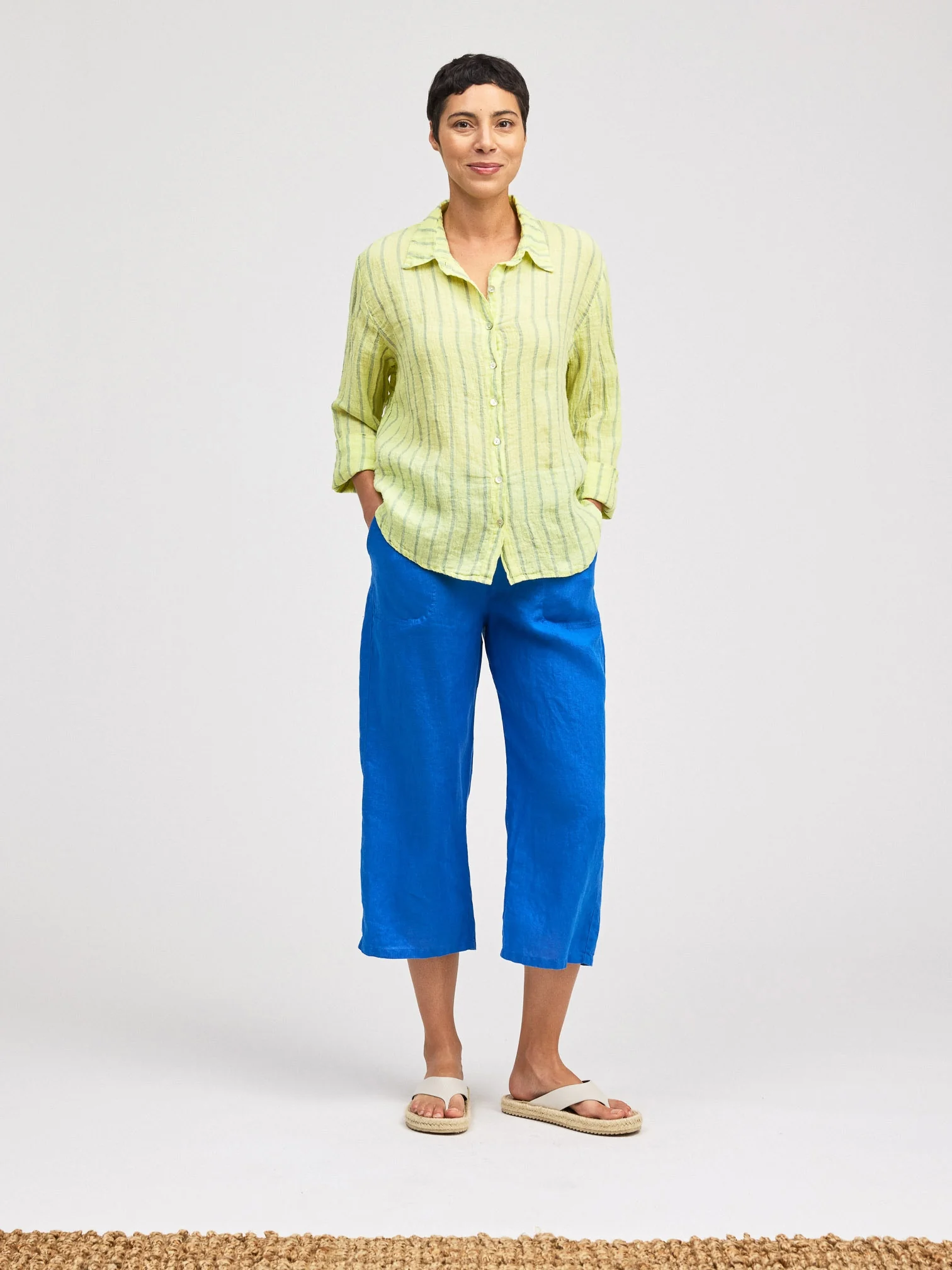 Crop Easy Shirt in Sunburst