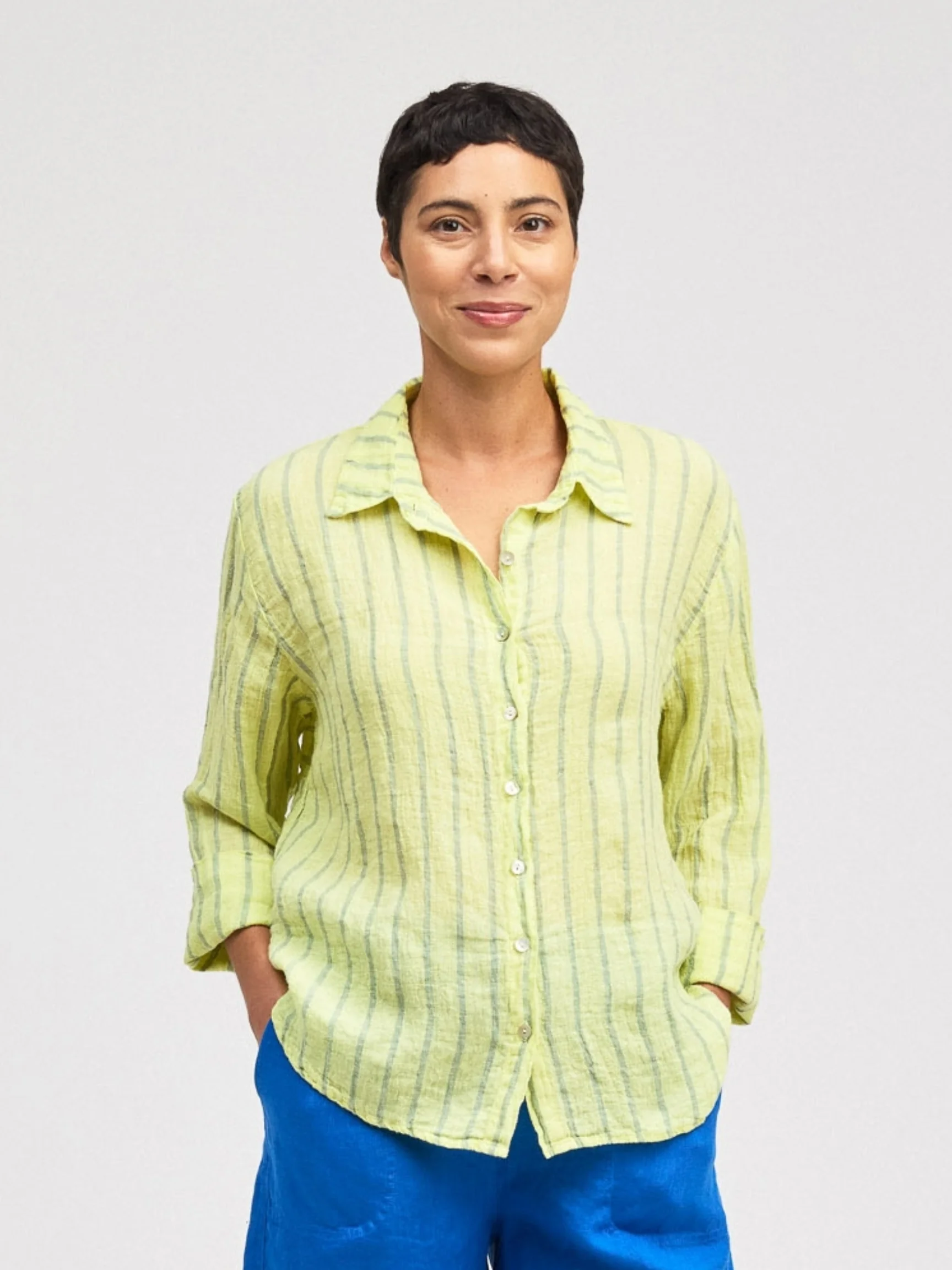 Crop Easy Shirt in Sunburst
