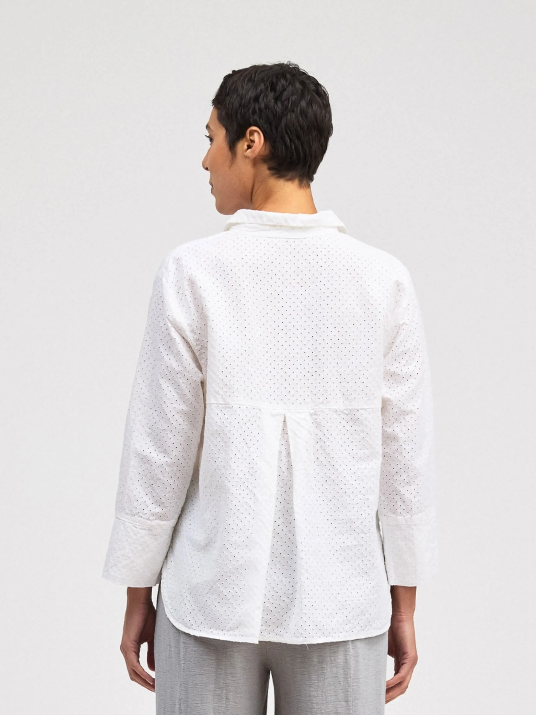 Crop Easy Shirt in White