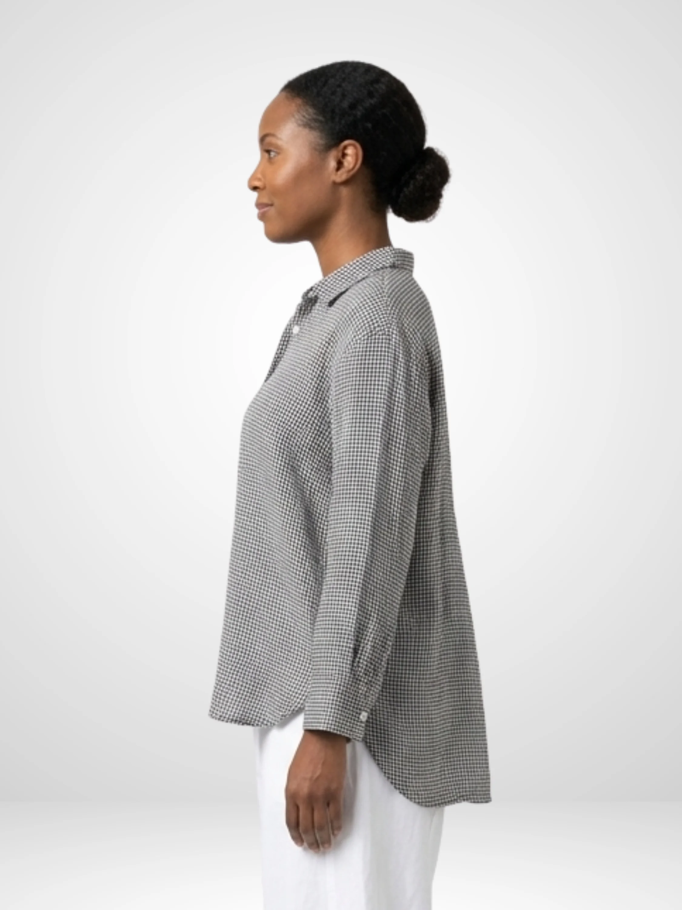 Crop Easy Shirt in Anthracite
