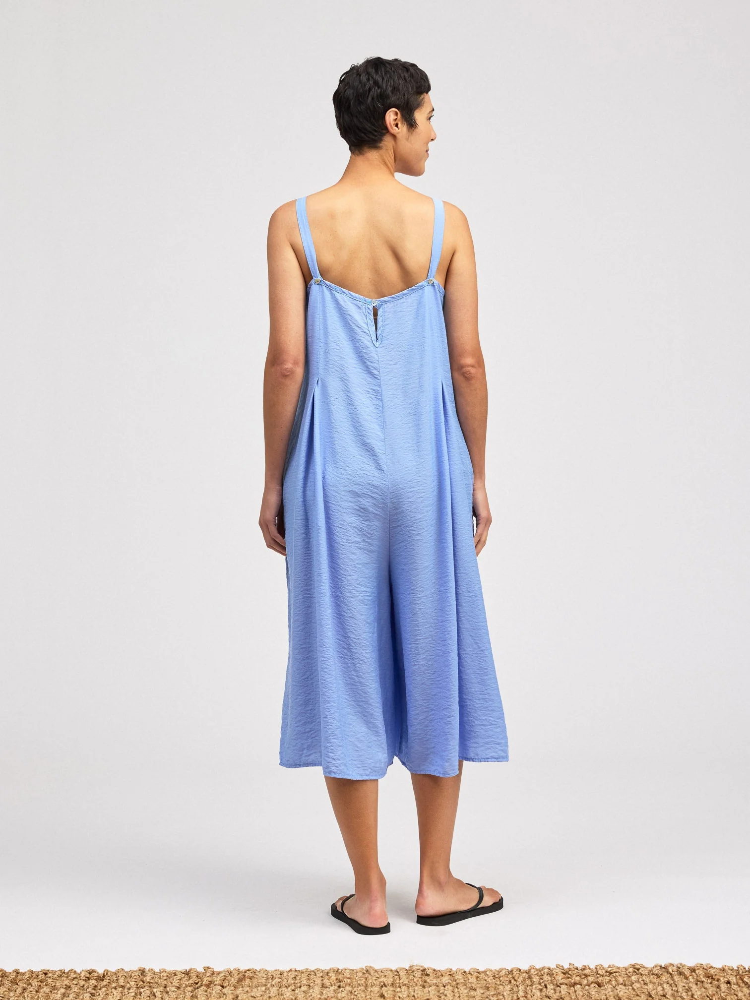 Crop Jumpsuit in Forget Me Not
