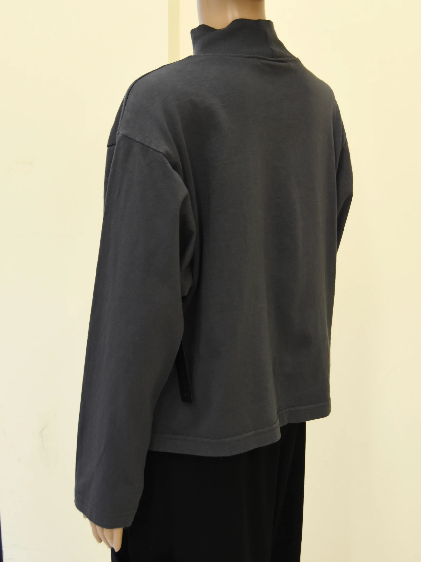 Crop Mock Shirt in Moonlight